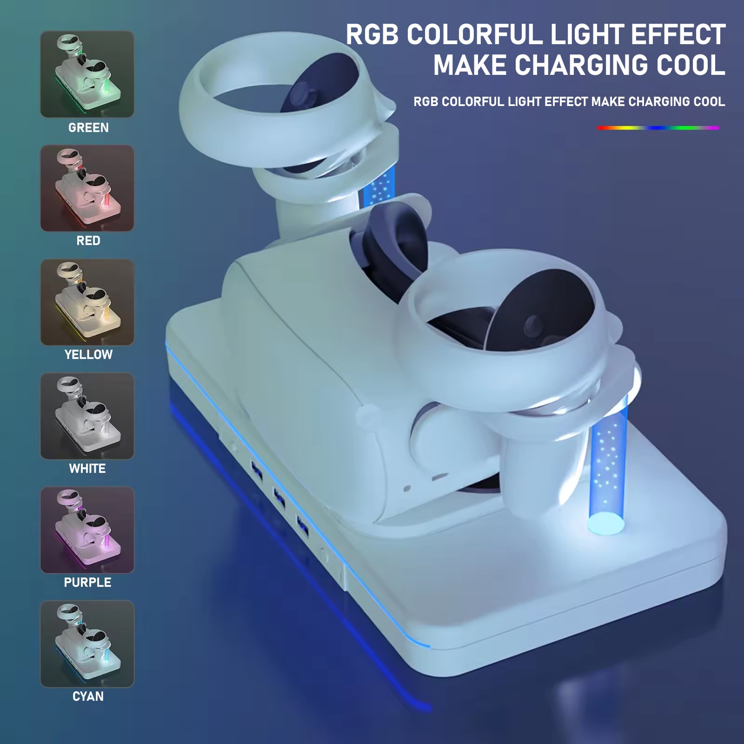 VR Charging Station Suit for Oculus Quest 2/Meta Quest Charging Accessories