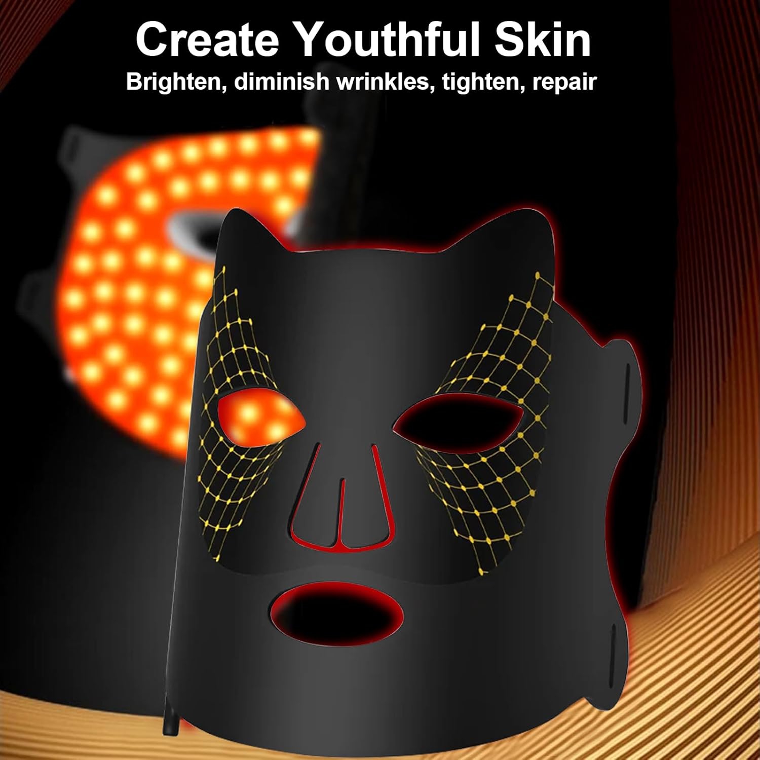 Red Light Therapy Mask, Infrared 850 Red Light Face Mask Light Therapy, Portable Facial Led Mask Skincare