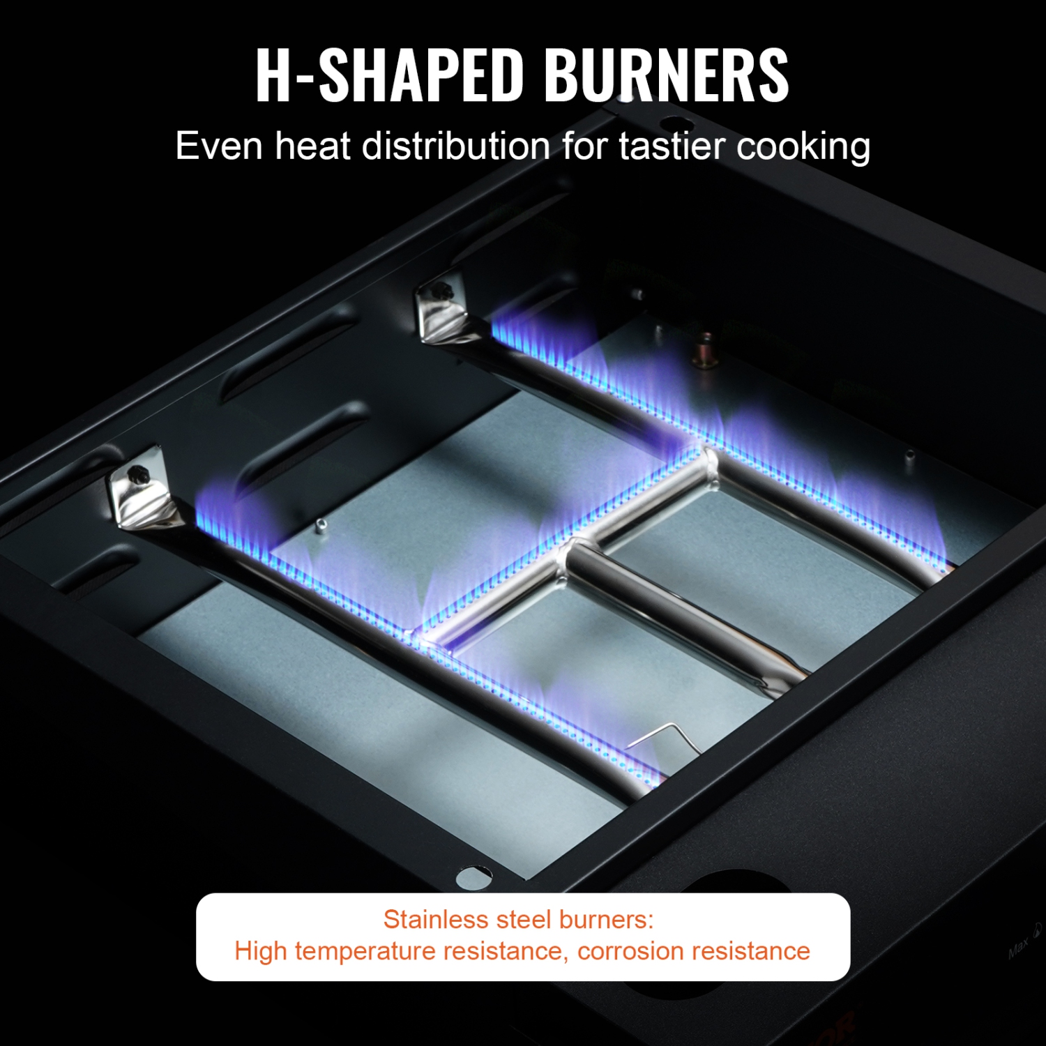 Plaque chauffante commerciale VEVOR de 16,9&nbsp;po, plaque chauffante manuelle robuste, gril à gaz de comptoir avec plaque de cuisson antiadhésive,