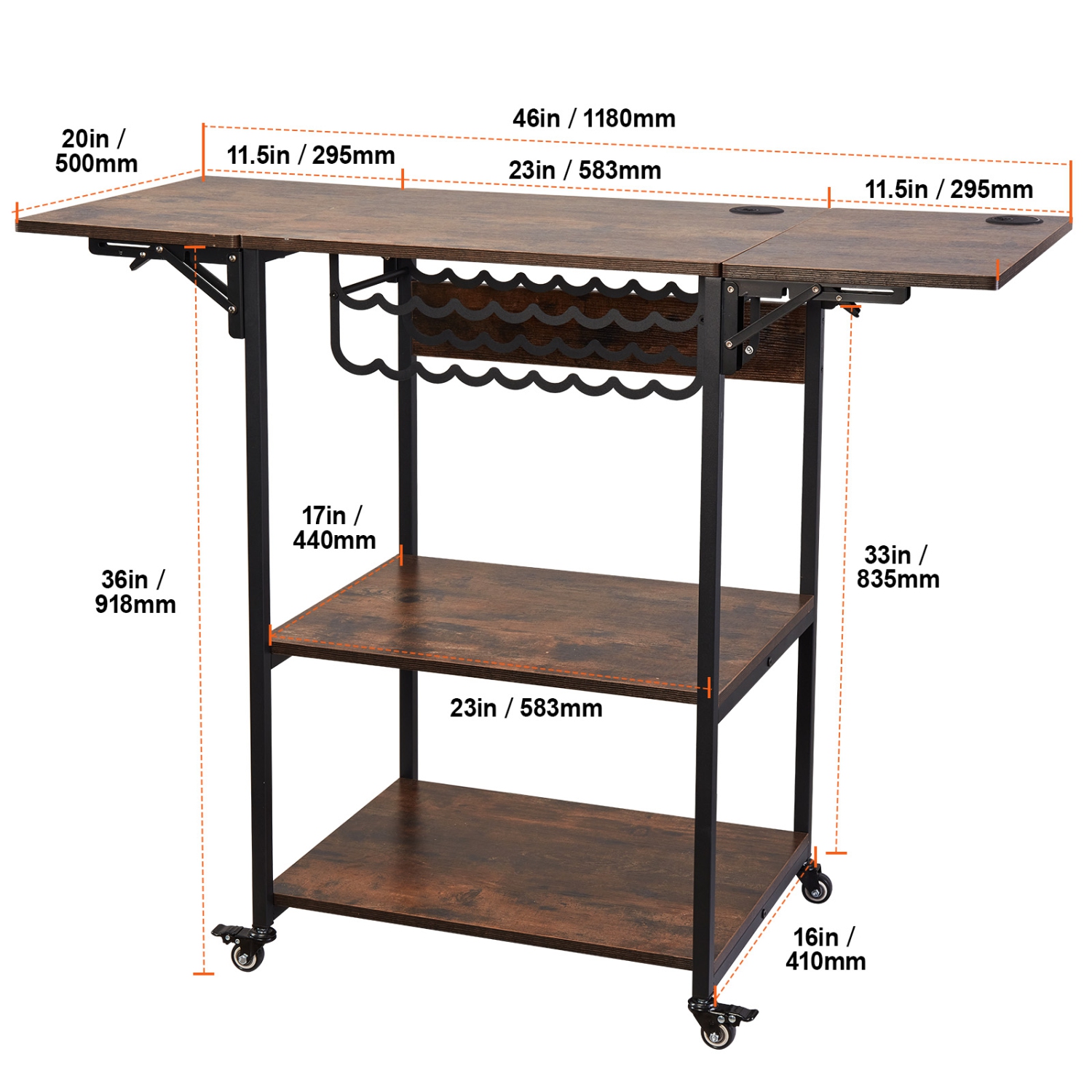 VEVOR 3 Tier Heat Press Table,Movable Heat Press Stand,Heat Transfer Machine Stand with Wheels and Vinyl Roll Holder,Rolling Metal Workbench for