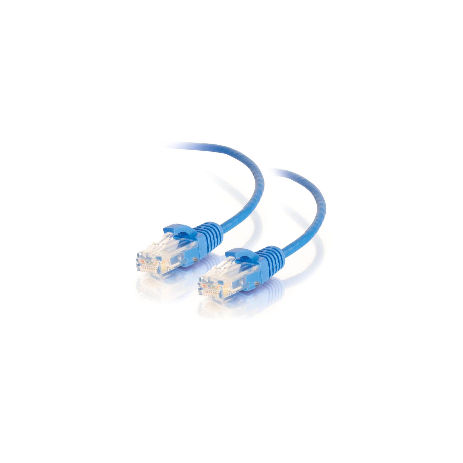 C2G 4ft Cat6 Slim Snagless Unshielded Ethernet Cable - Blue (01077)