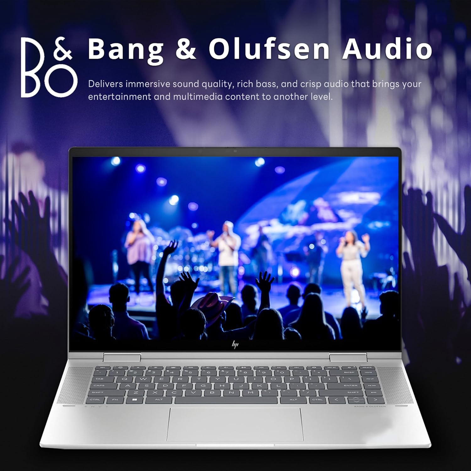 Refurbished-HP Envy x360 2-in-1 15.6" FHD Touchscreen Laptop, Intel i7-1355U, 1TB SSD, 16GB LPDDR5 RAM, Intel Iris Xe Graphics, Backlit Keyboard, Win