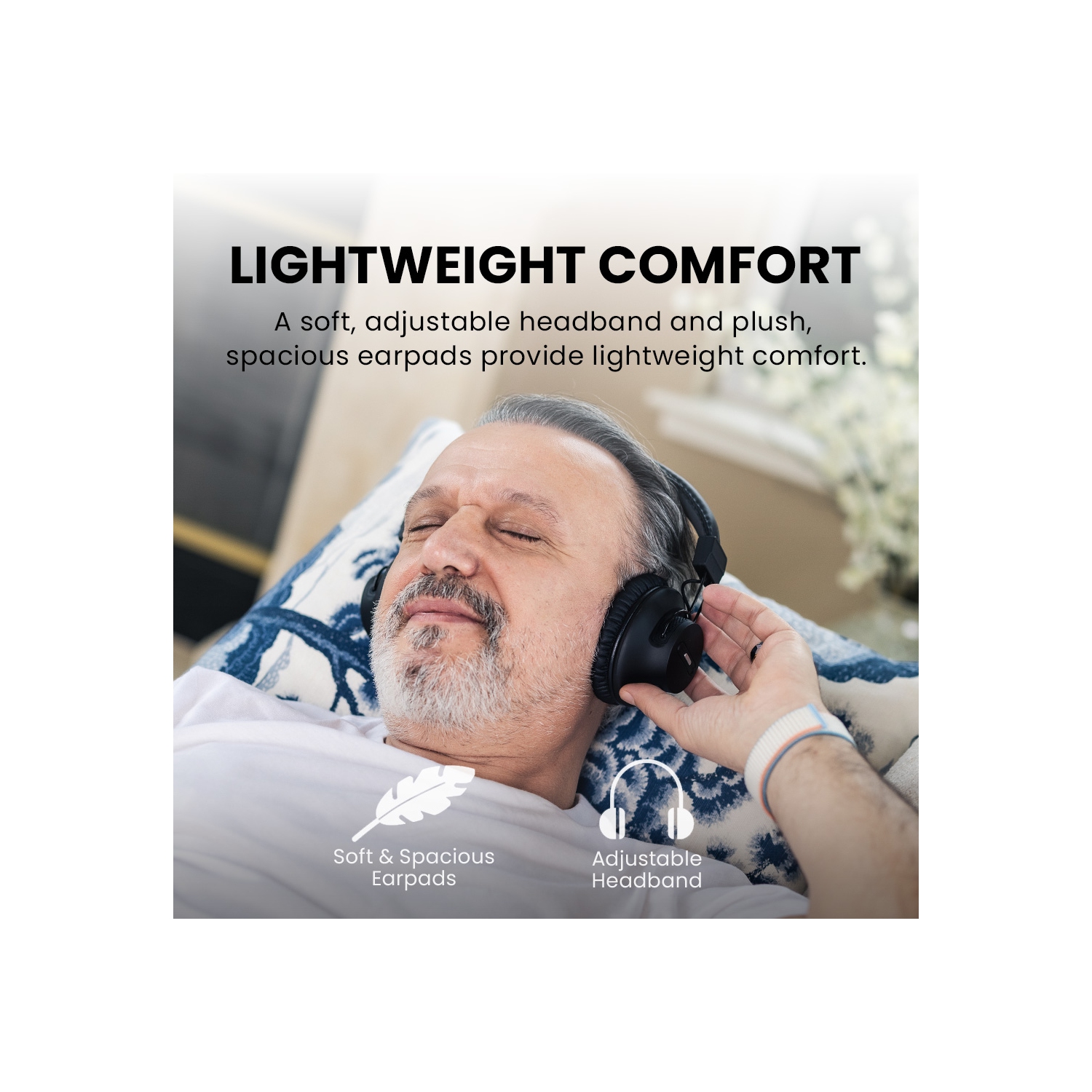 Avantree HT41899 Plus 2 - Dual Bluetooth 5.3 Wireless Headphones for TV Watching with Transmitter & Charging Docks, aptX Adaptive & Low Latency,