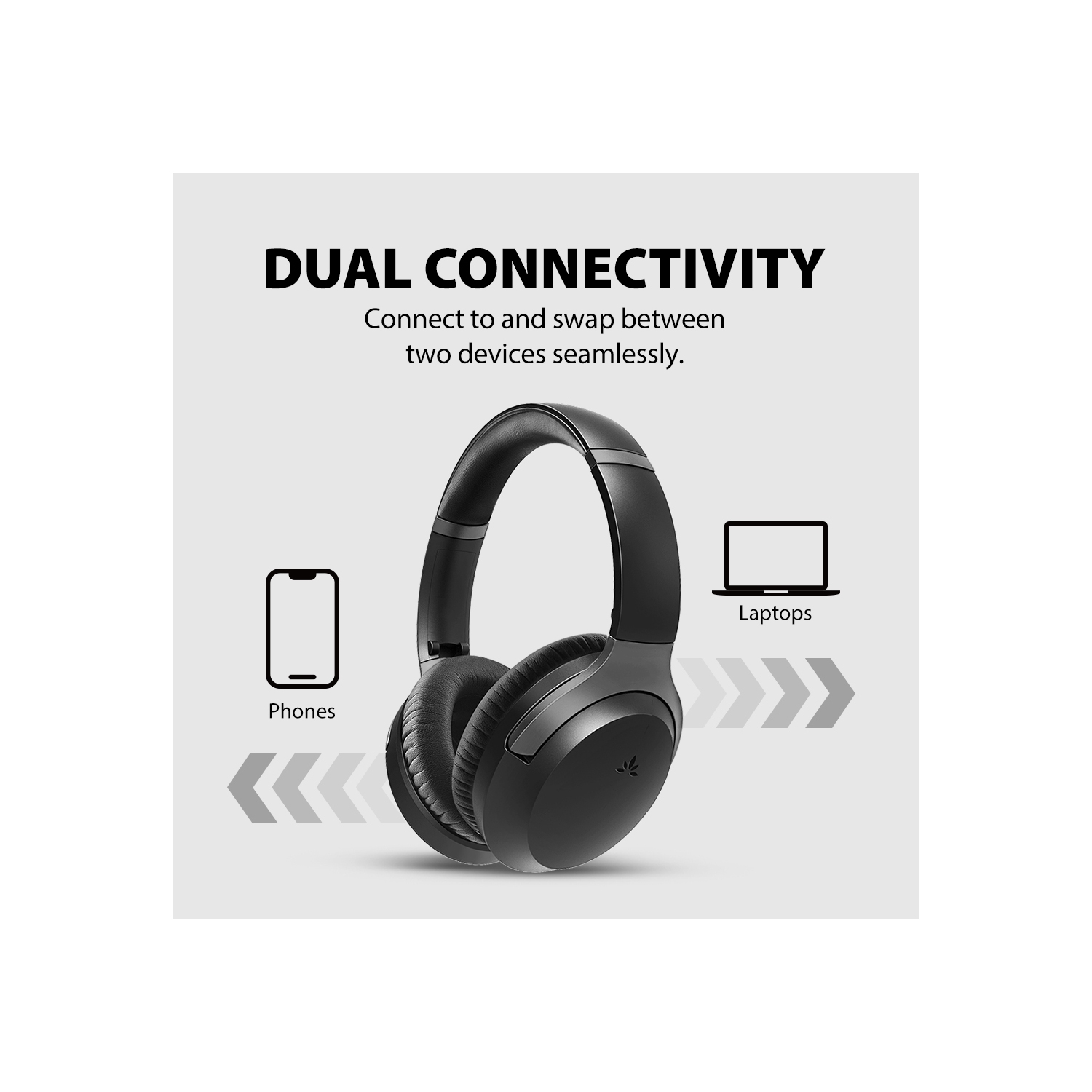 Avantalk Aria Pro 3 - Bluetooth 5.3 Noise-Cancelling Headphones with Detachable Mic & USB-C Dongle for Work Calls & Music in Noisy Office or at Home,