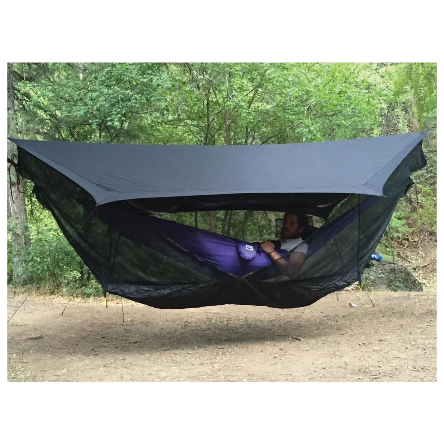 Tente Sky Tent 2 de Hammock Bliss - Une tente révolutionnaire pour 1 ou 2 hamacs au-dessus du sol - Restez à l'abri de la pluie, à l'abri des insectes