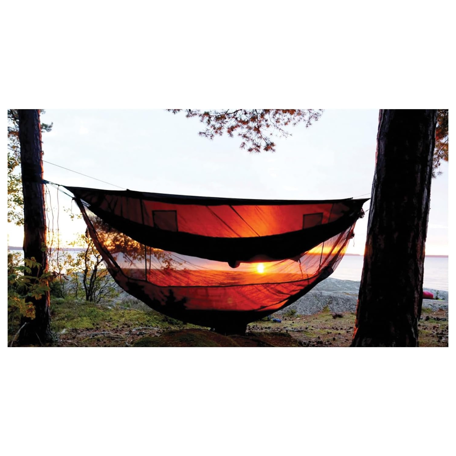 Tente Sky Tent 2 de Hammock Bliss - Une tente révolutionnaire pour 1 ou 2 hamacs au-dessus du sol - Restez à l'abri de la pluie, à l'abri des insectes