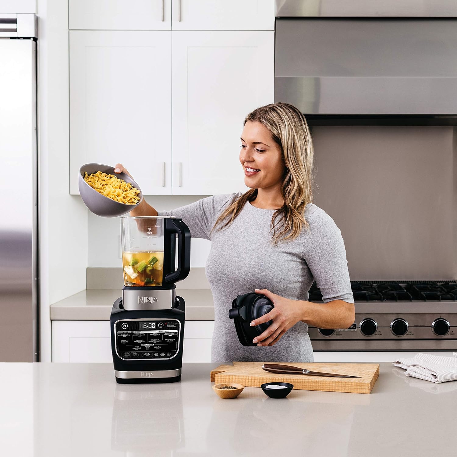 Refurbished - Ninja HB150C Foodi Heat-iQ Blender, 64 oz, Black