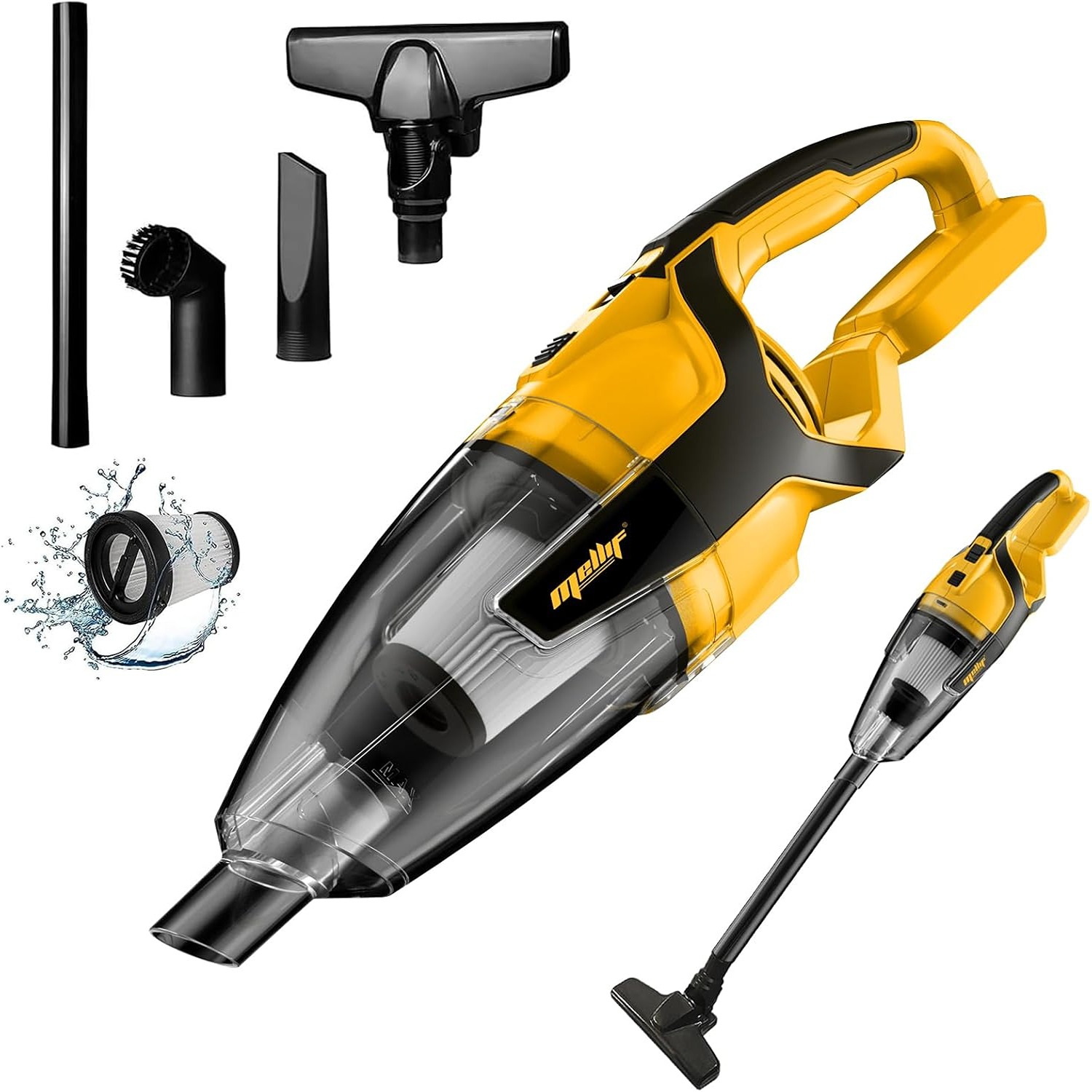 MORCLIN Cordless Vacuum for DeWALT 20V/60V, Portable Cleaner (No Battery)