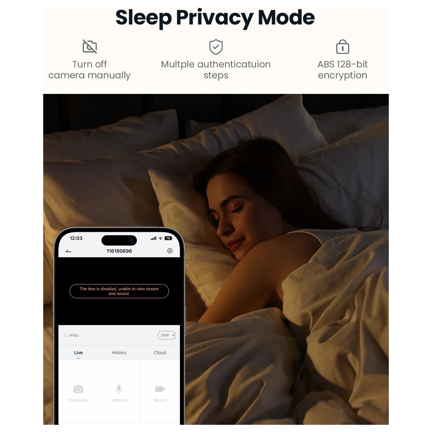 ieGeek 5MP Indoor Security Camera,5G&2.4G WiFi Baby Monitor Pet Cameras,Video Cam with Phone App,Smart Motion Sensor,Auto Tracking,PTZ 360° Dog Cam,