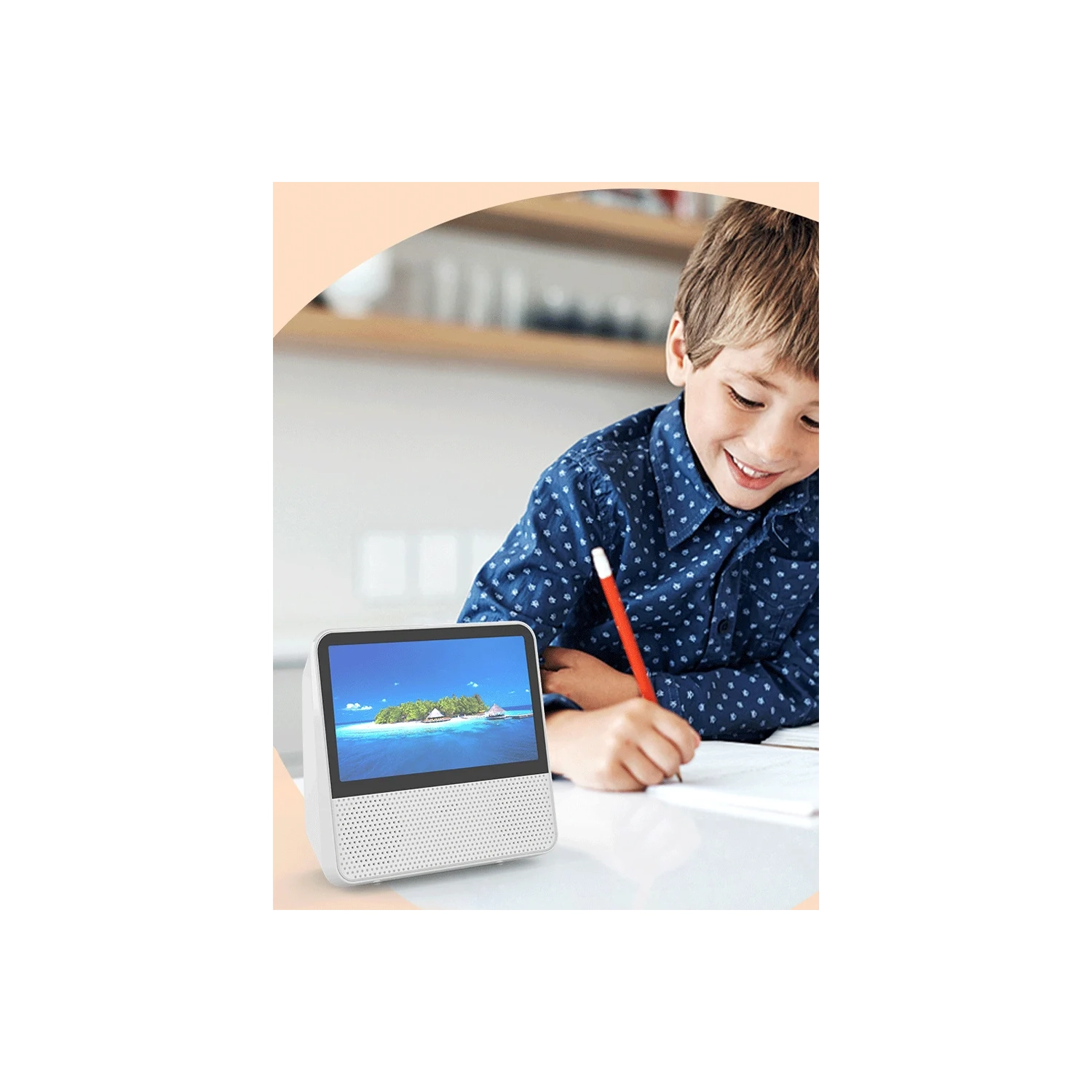 Lecteur DVD avec écran numérique HD de 7 po, son stéréo, télécommande, Sync TV, lecteur DVD Bluetooth rechargeable, DVD/CD/USB