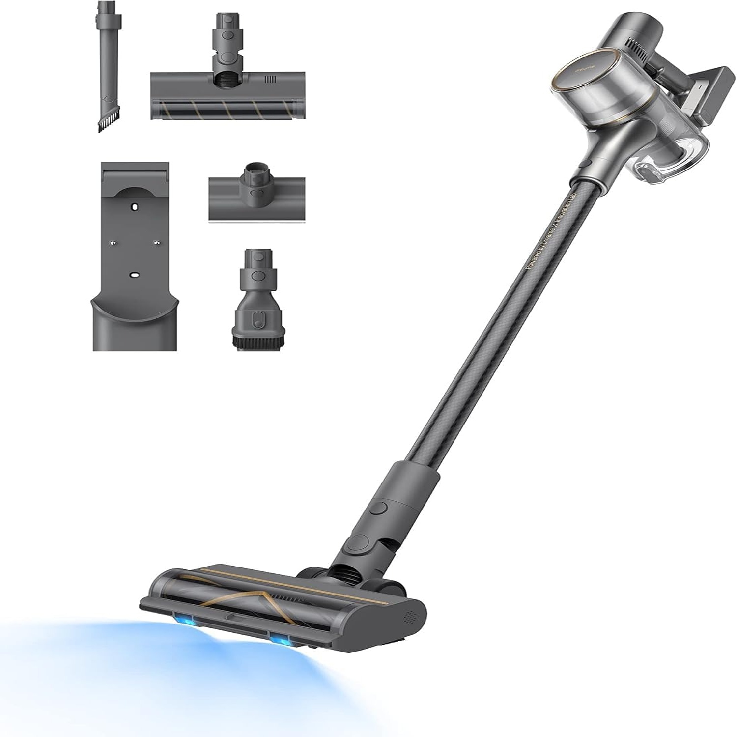 DREAME R20 Cordless Vacuum - Dual Brush, 90 Min Runtime, Powerful for Carpet & Pet Hair