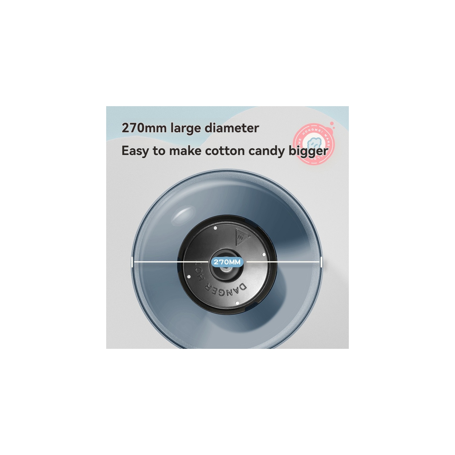 Cotton candy machine for home and party Mini fancy candy machine Detachable and easy to clean One-touch operation, can make sugar and hard candy