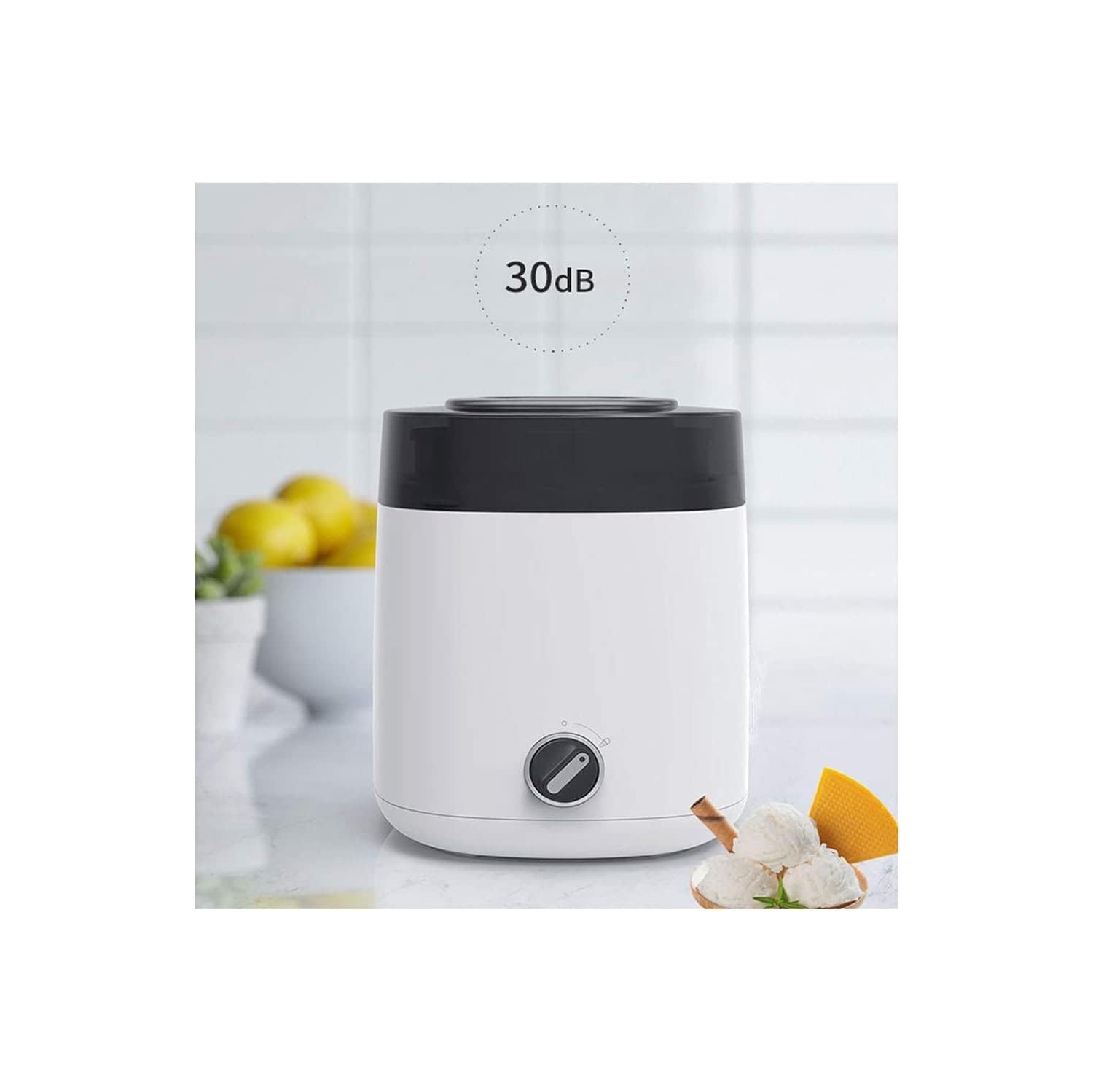 1800ml fully automatic ice cream machine - large capacity, hands-free operation, stylish and practical, homemade healthy ice cream and smoothies