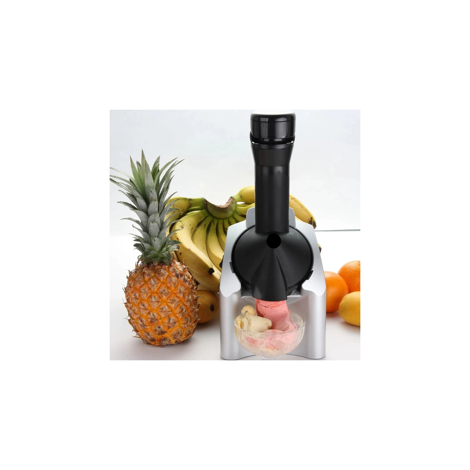 Fruit soft serve ice cream machine, electronic frozen yogurt machine, sorbet machine for frozen fruit desserts, portable home use