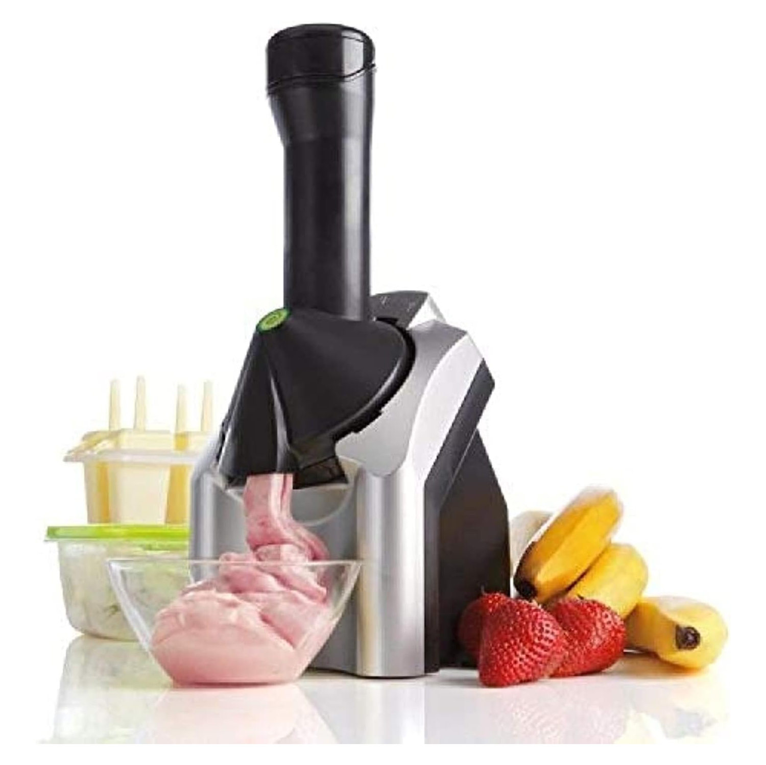 Fruit soft serve ice cream machine, electronic frozen yogurt machine, sorbet machine for frozen fruit desserts, portable home use