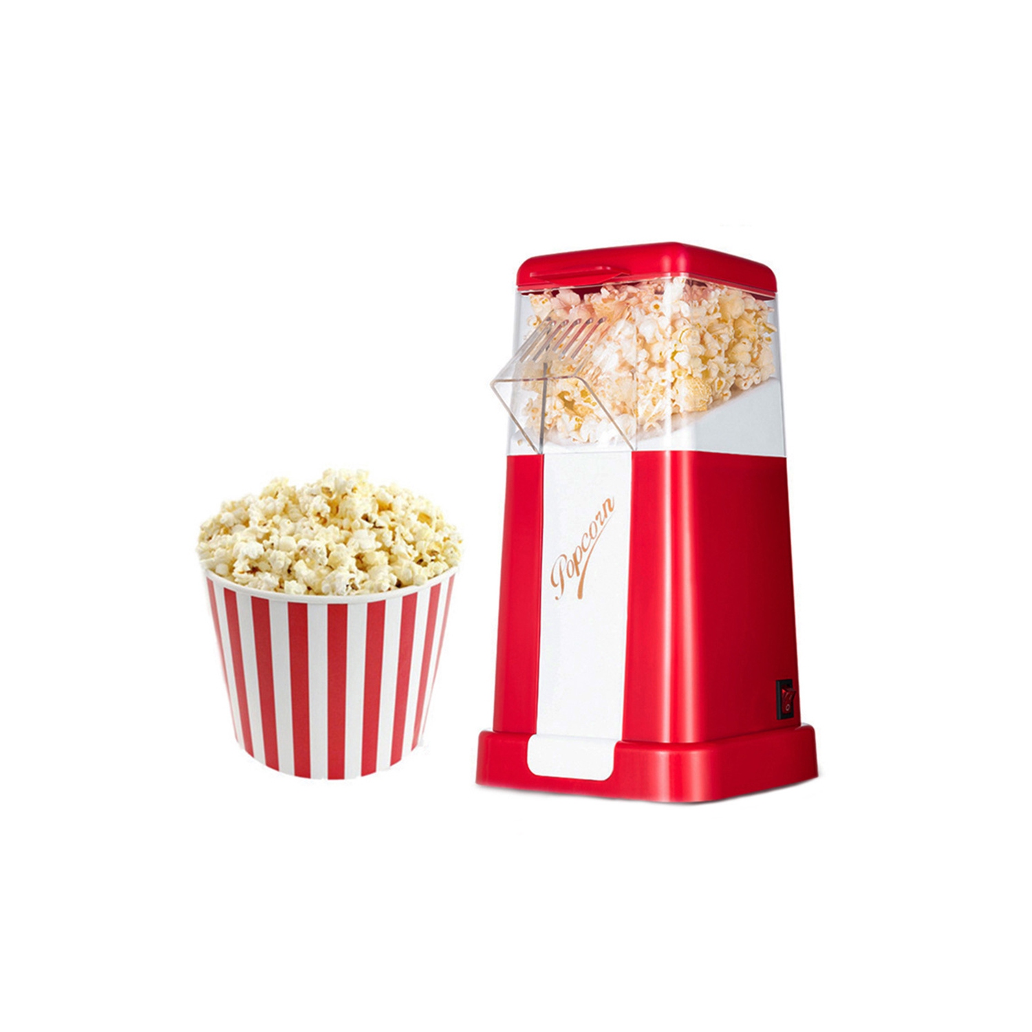 Machine à maïs soufflé automatique électrique Mini machine à maïs soufflé portative Machine à maïs soufflé domestique Machine à maïs soufflé rapide