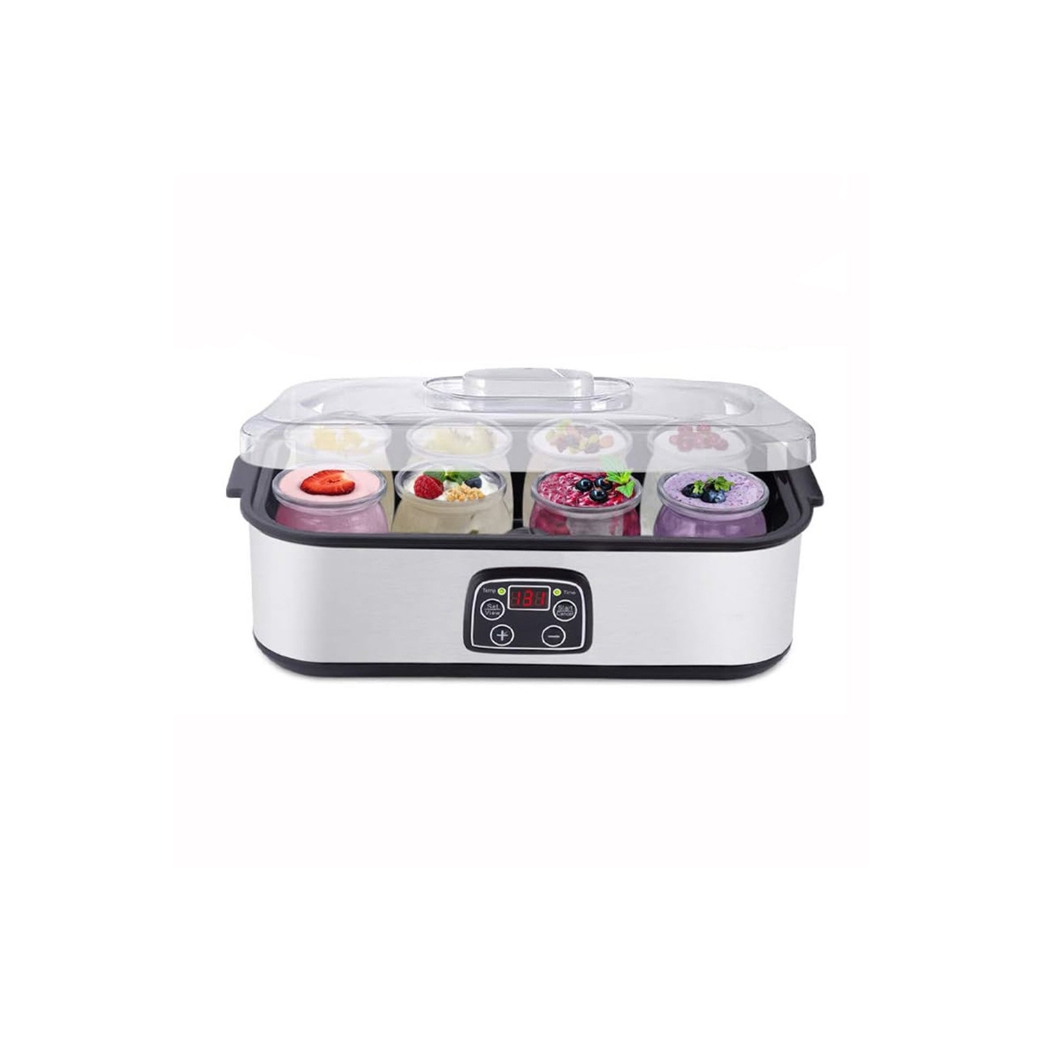 Yaourtière numérique intelligente – température/durée réglable, produits laitiers/non laitiers personnalisés, riches en probiotiques, facile à