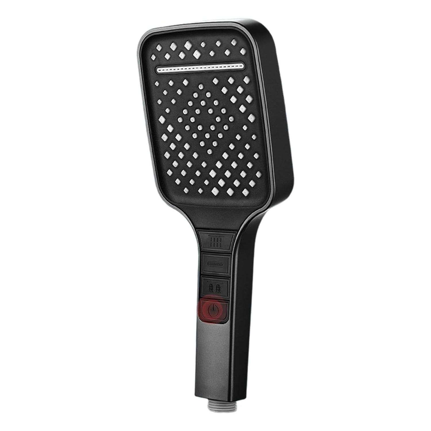 High Pressure Shower Head Removable 7-Mode Rain Shower Head Handheld Shower Head - Black（Shower head only）