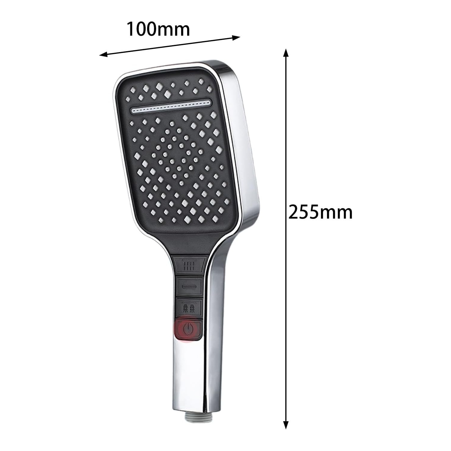 High Pressure Shower Head Removable 7 Mode Rain Shower Head Handheld Shower Head - Silver （Shower head only）