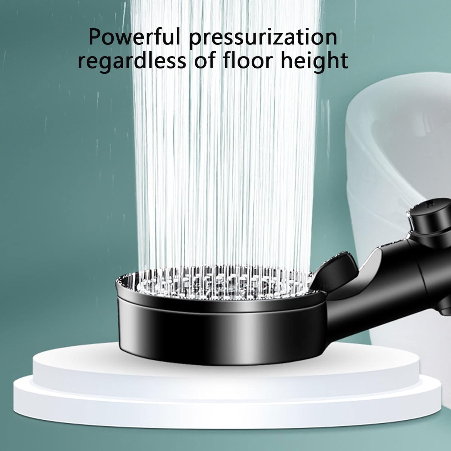 handheld shower, high pressure shower, handheld shower booster shower hose shower head handheld shower head + 2m hose + punch-free bracket