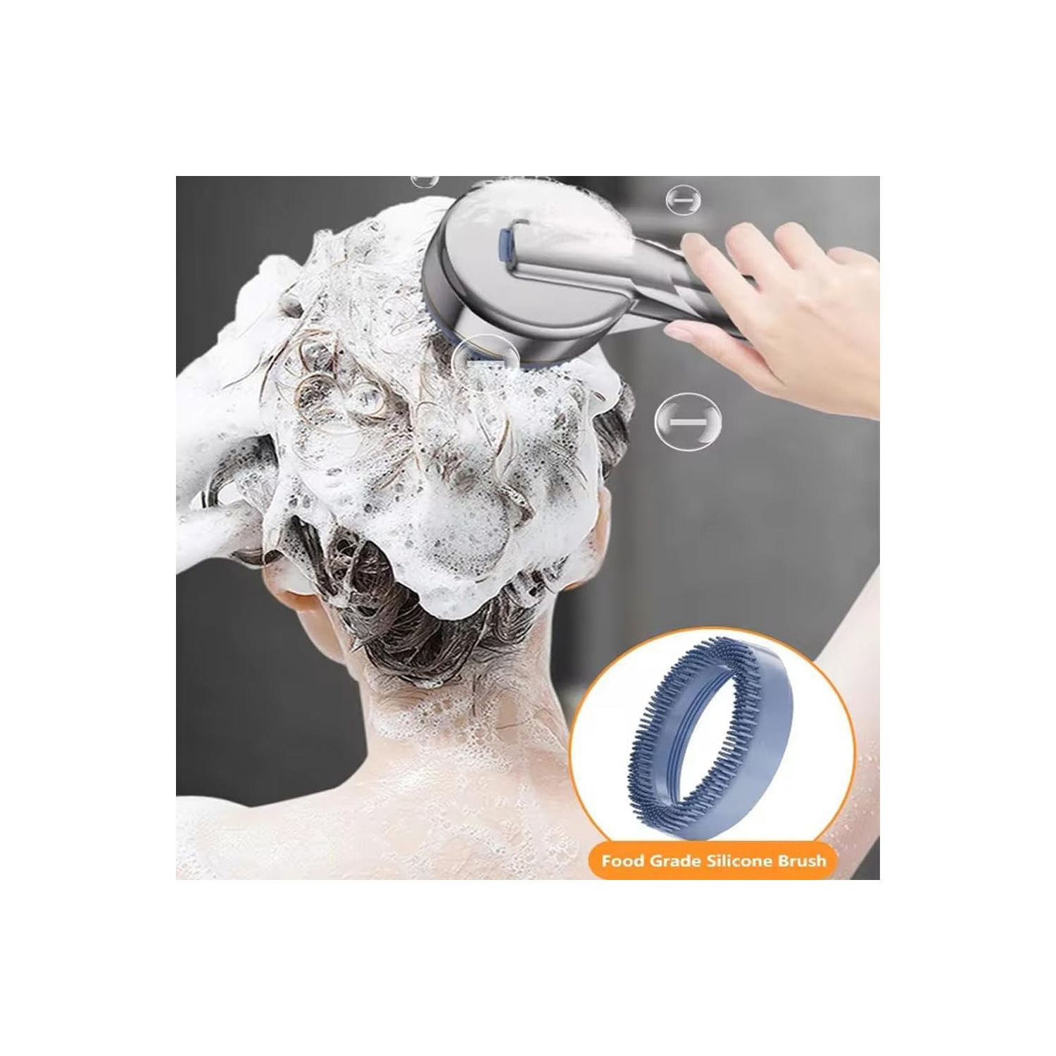 Pomme de douche portative à ultra haute pression, décharge d'eau à une touche, pomme de douche massante à 4 vitesses avec filtre, accessoires de