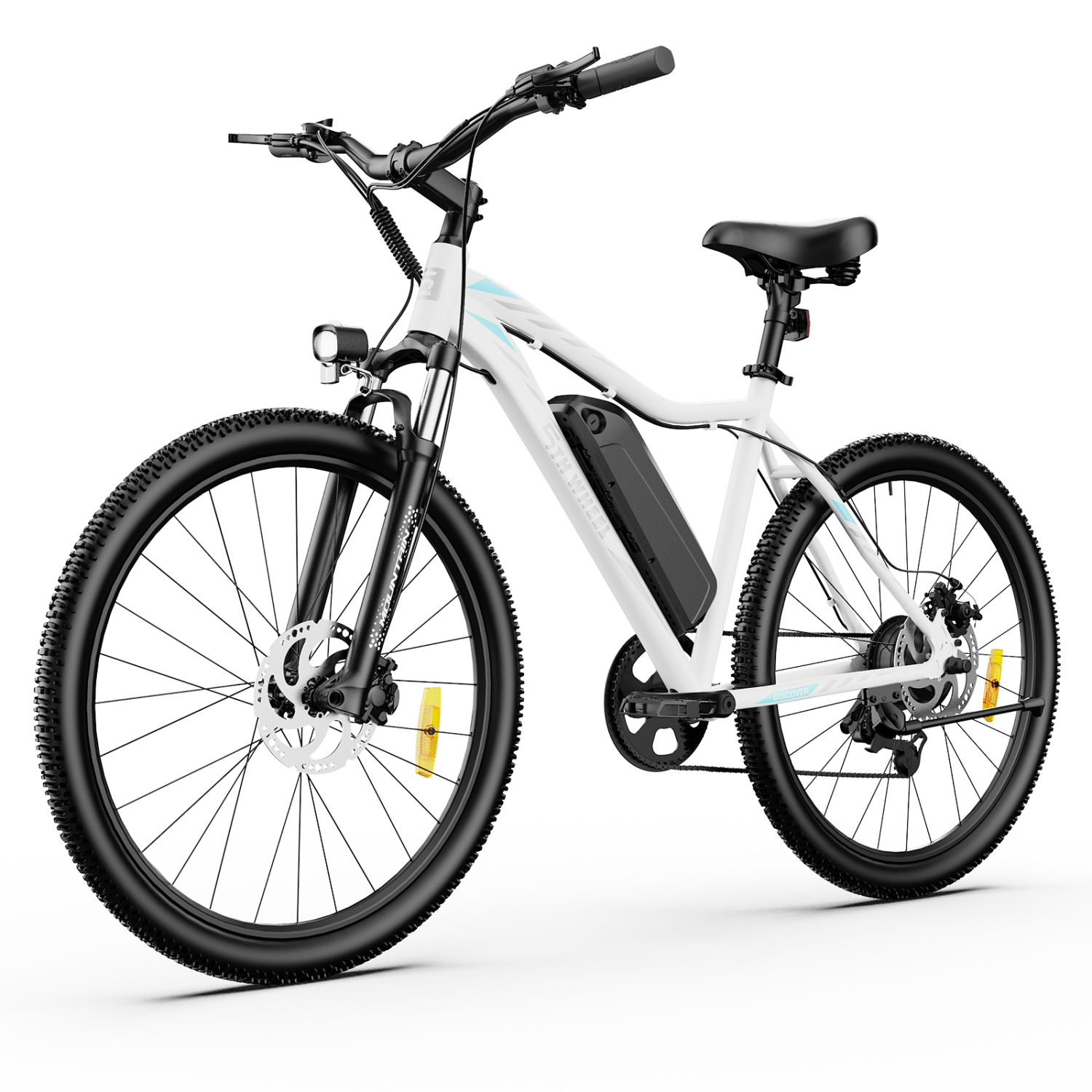 5TH WHEEL BB17 Electric Bike, 700W Peak Motor, 37KM/H Max Speed, Color LCD Display, 7-Speed Gear, Front Suspension, Commuting & Mountain Ebike