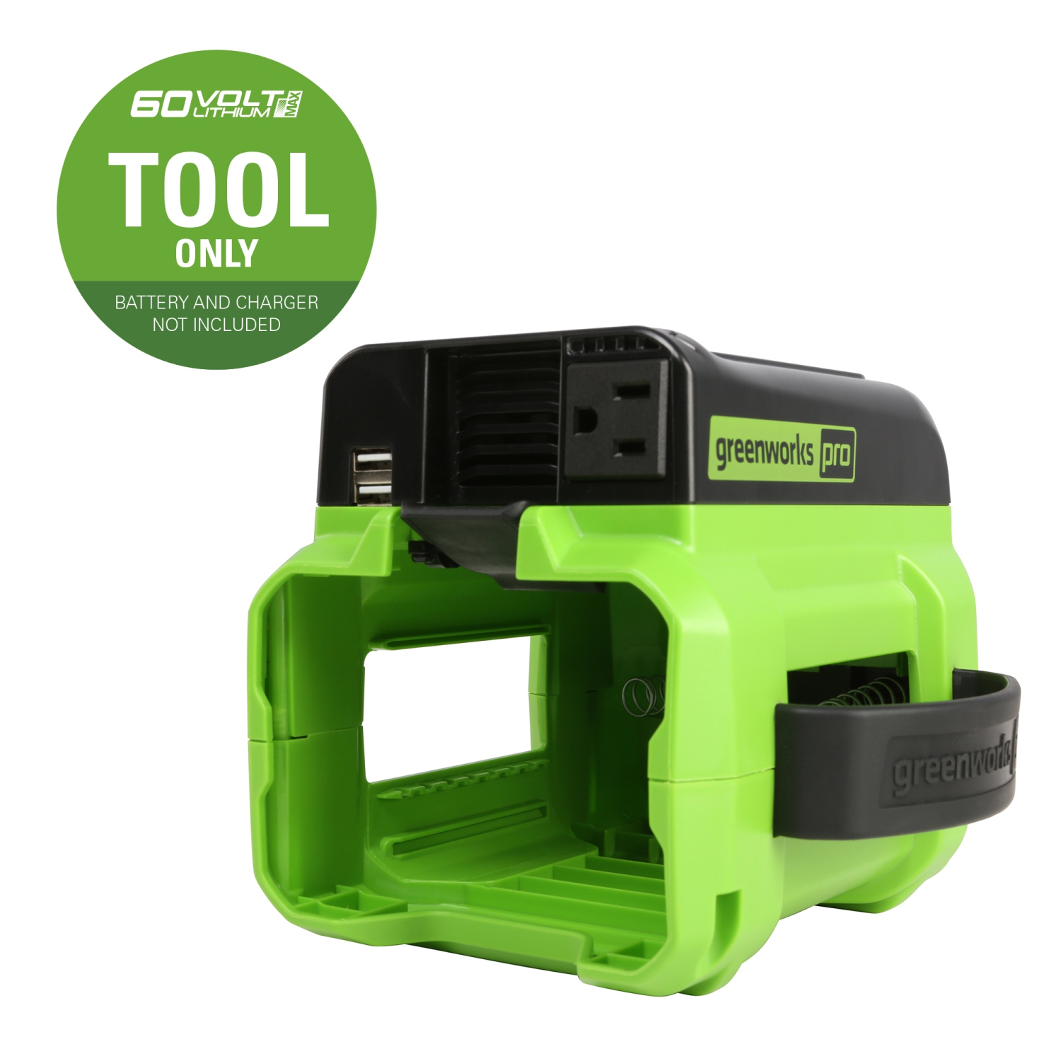 Convertisseur de courant 300&nbsp;W 60&nbsp;V de Greenworks seulement, batterie et chargeur NON inclus