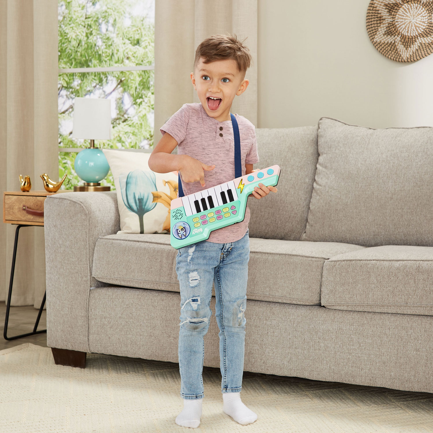 VTech Bluey Keytar - Blue - French