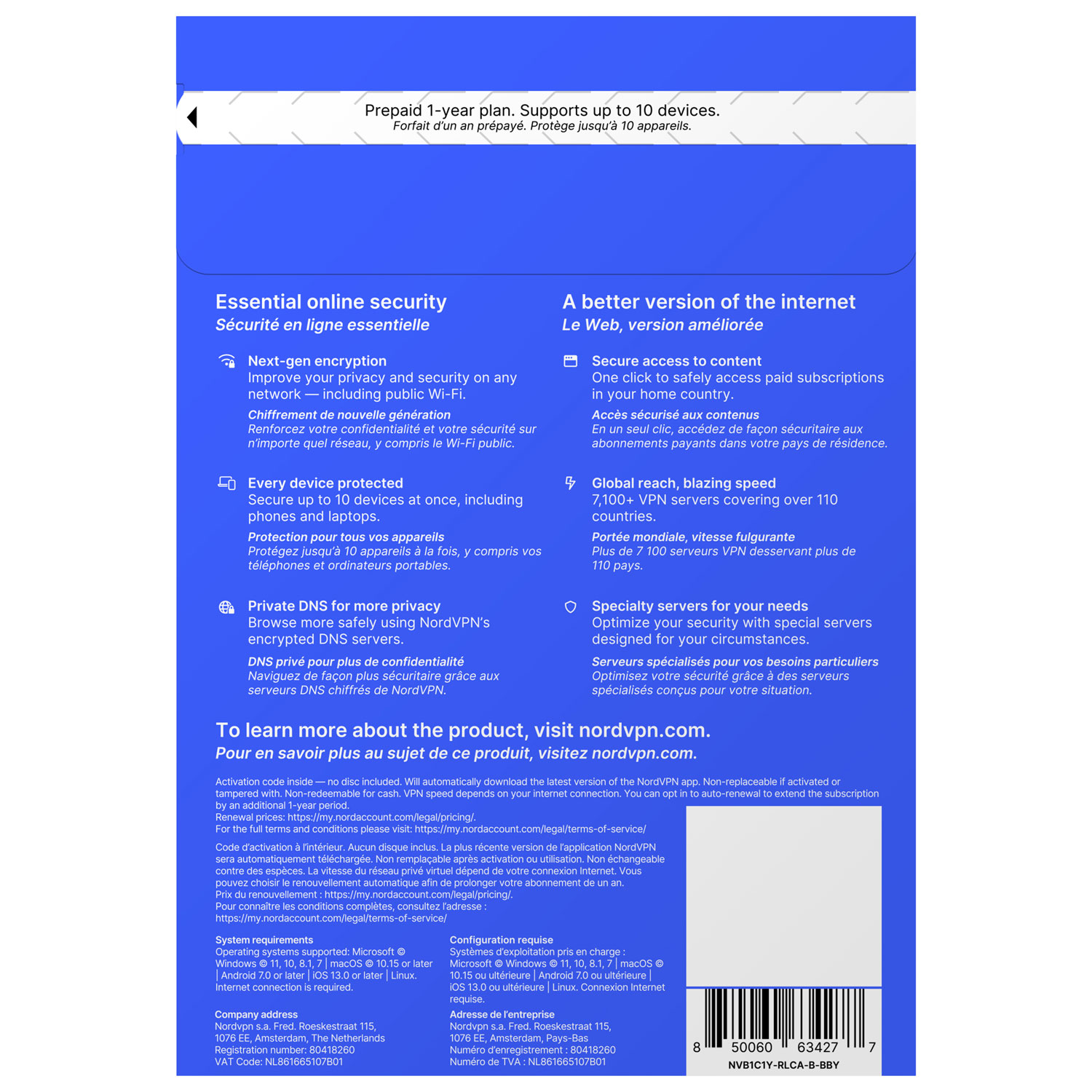 NordVPN Basic - 10 Devices - 1 Year