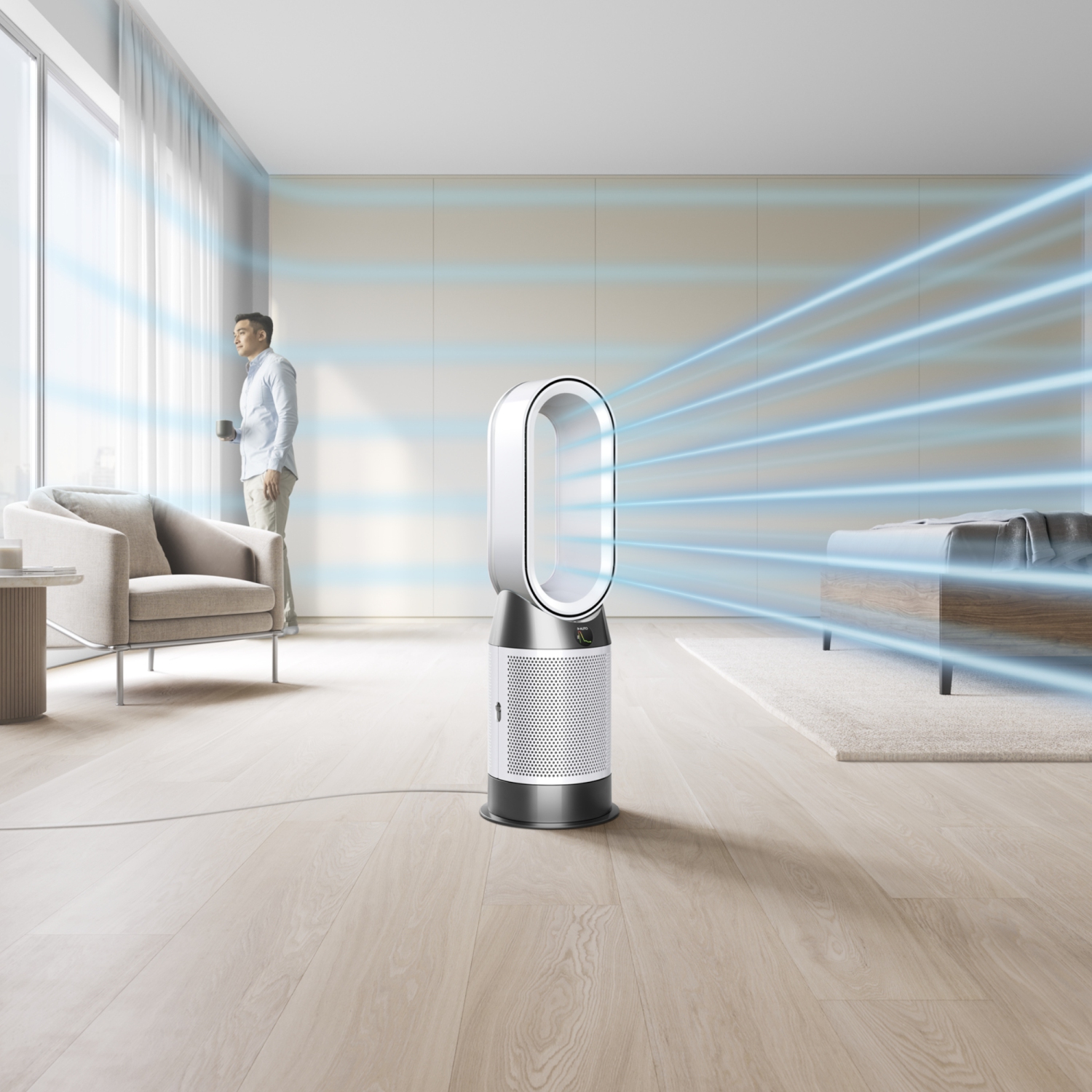 Remis à neuf - Magasin officiel de Dyson - Hot+Cool de 1re génération de HP10 - blanc