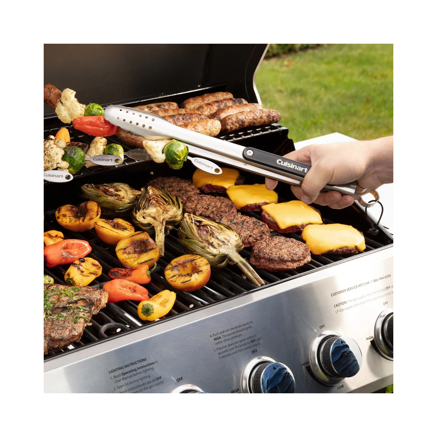 Cuisinart Magnetic BBQ Tool Set, 3-piece