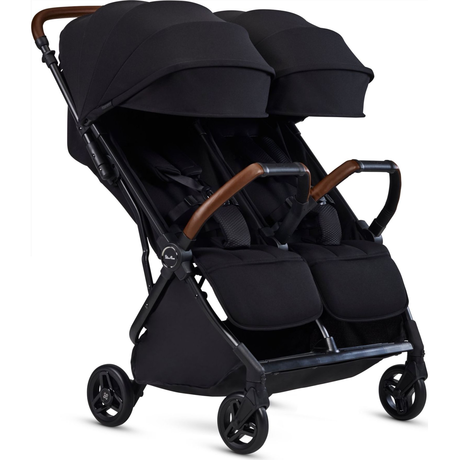 Silver Cross Jet Double Travel Stroller - Black