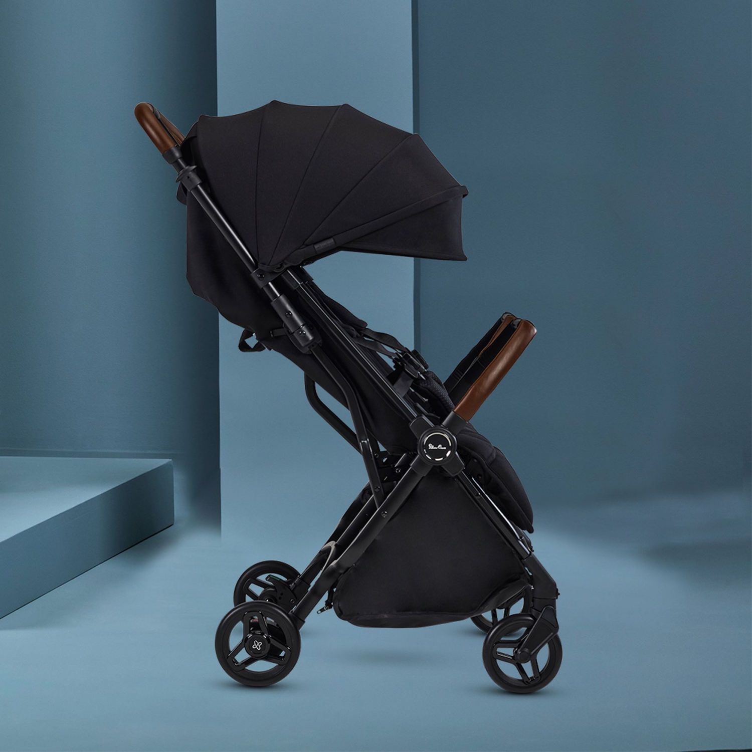 Silver Cross Jet Double Travel Stroller - Black