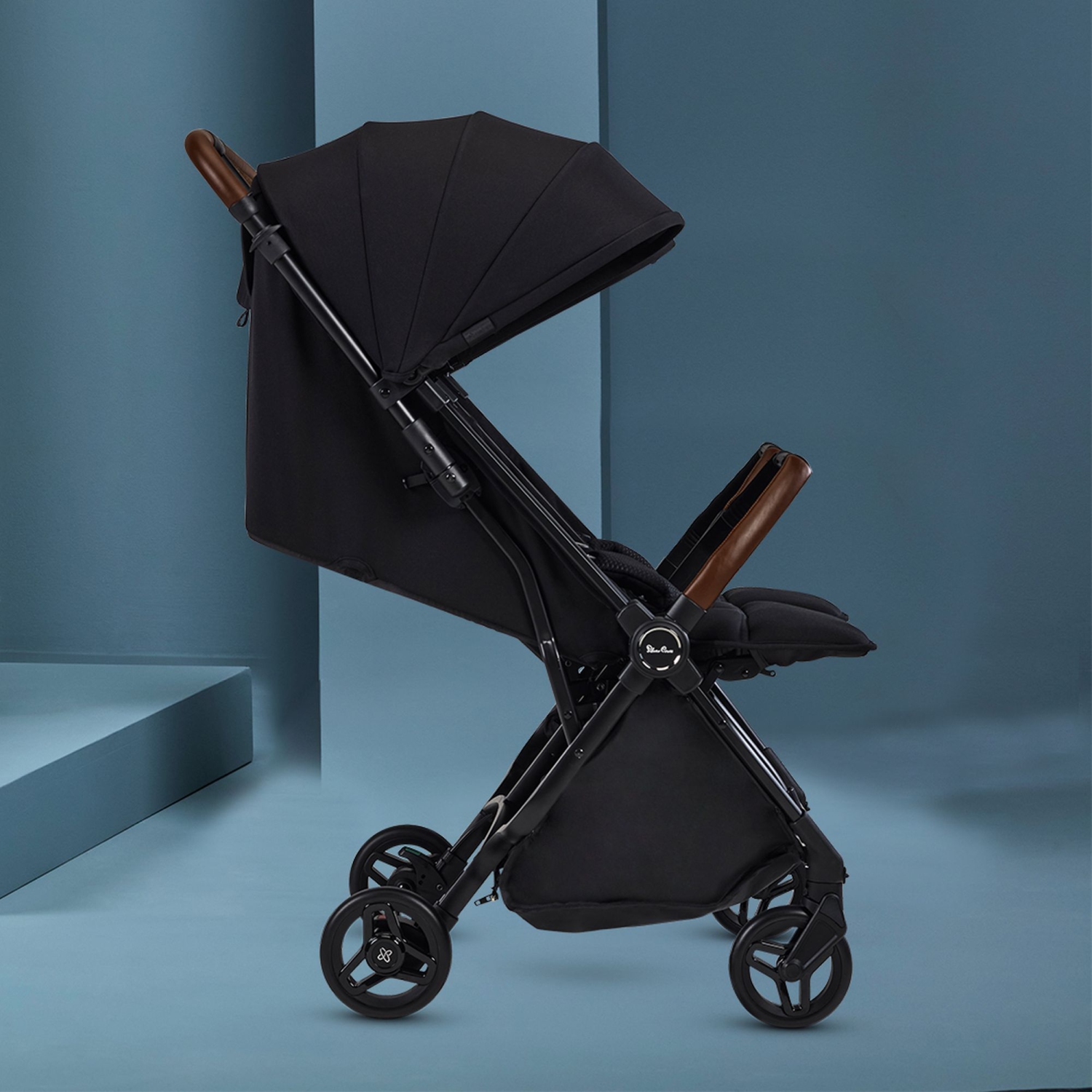 Silver Cross Jet Double Travel Stroller - Black