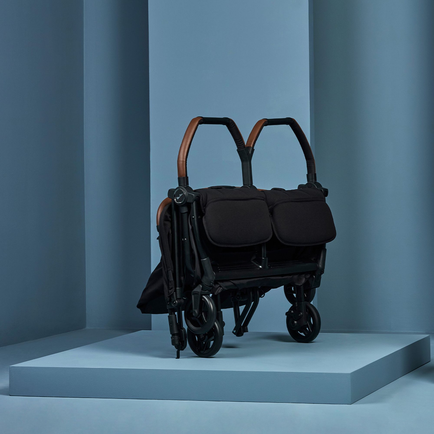 Silver Cross Jet Double Travel Stroller - Black