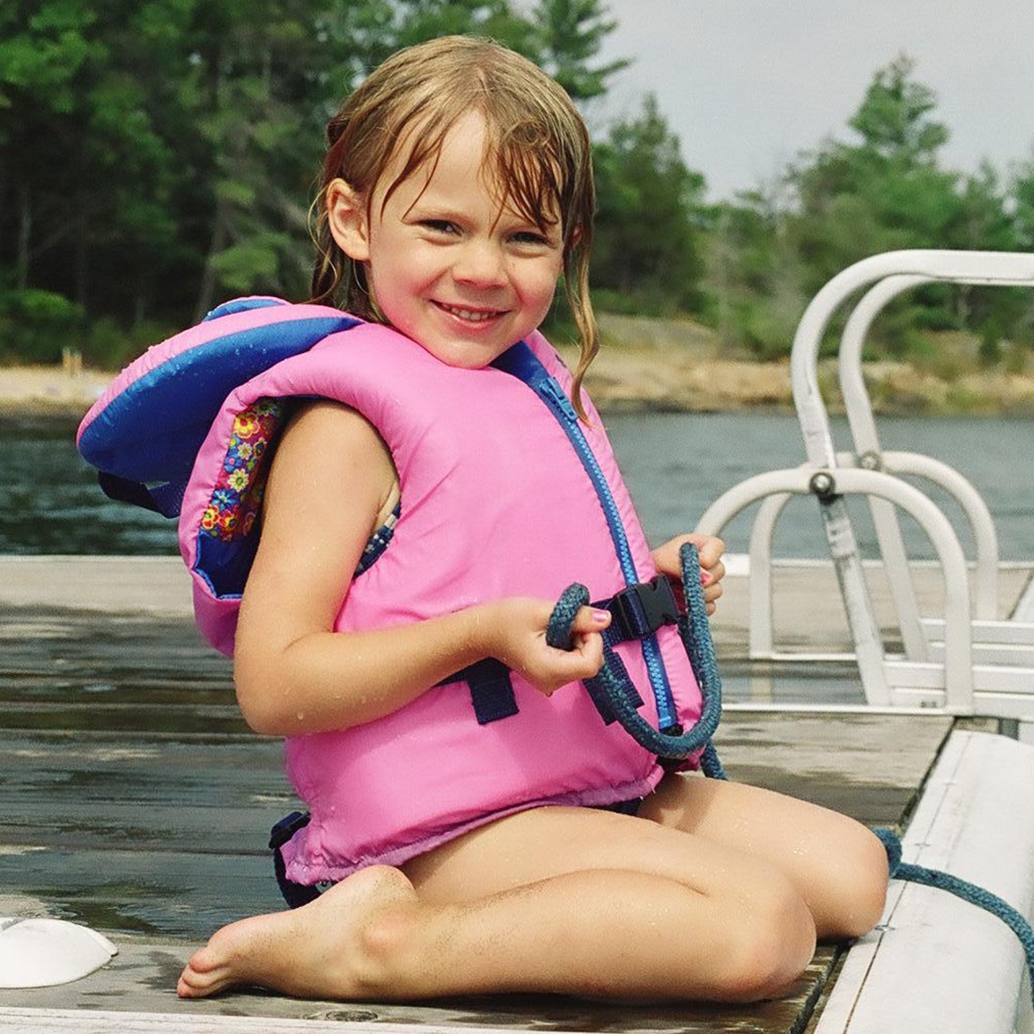 Salus Nimbus Child Floatation Vest - Blue Waves 30-60 lbs