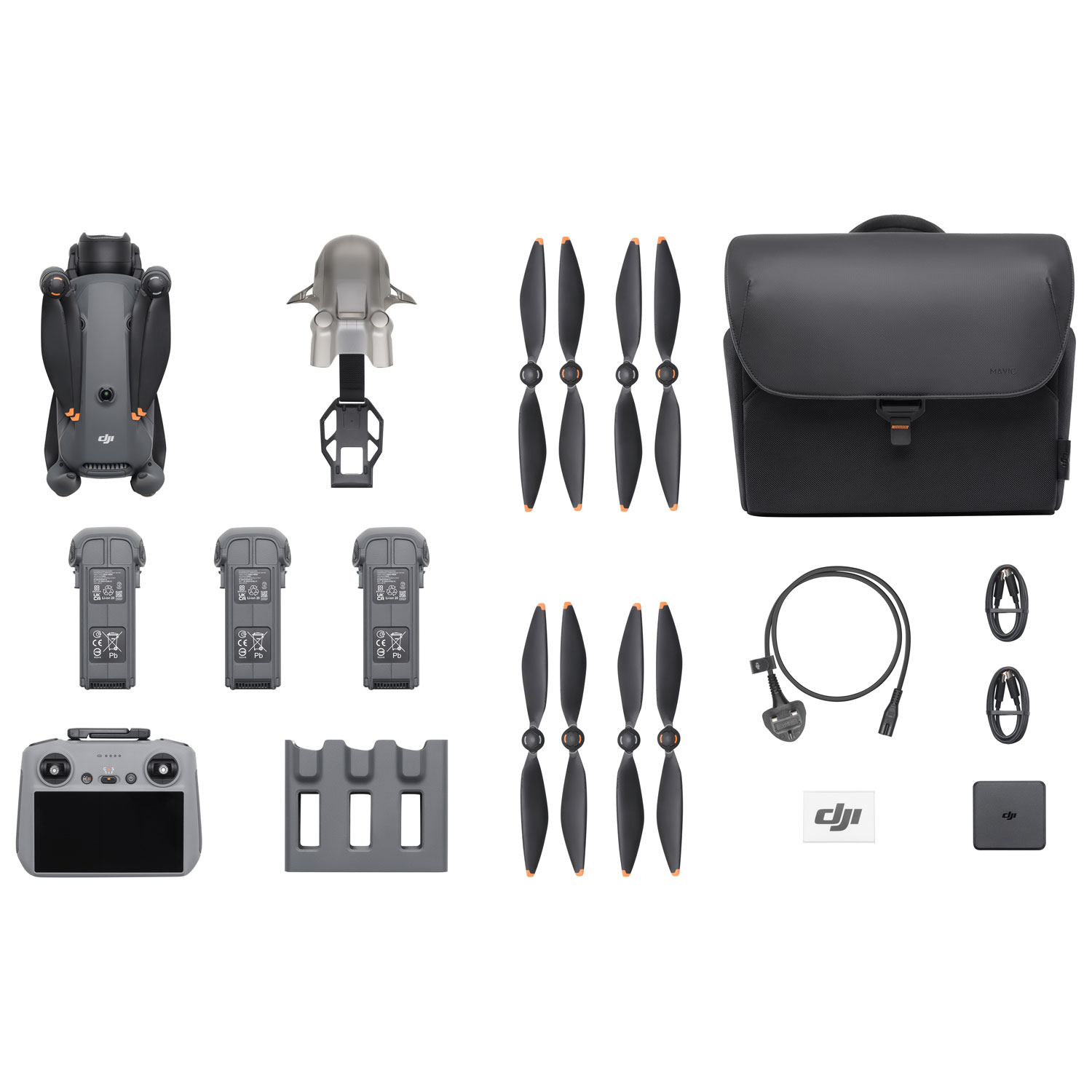 DJI Mavic 4 Pro Quadcopter Drone Fly More Combo with Camera & Remote Controller - Black