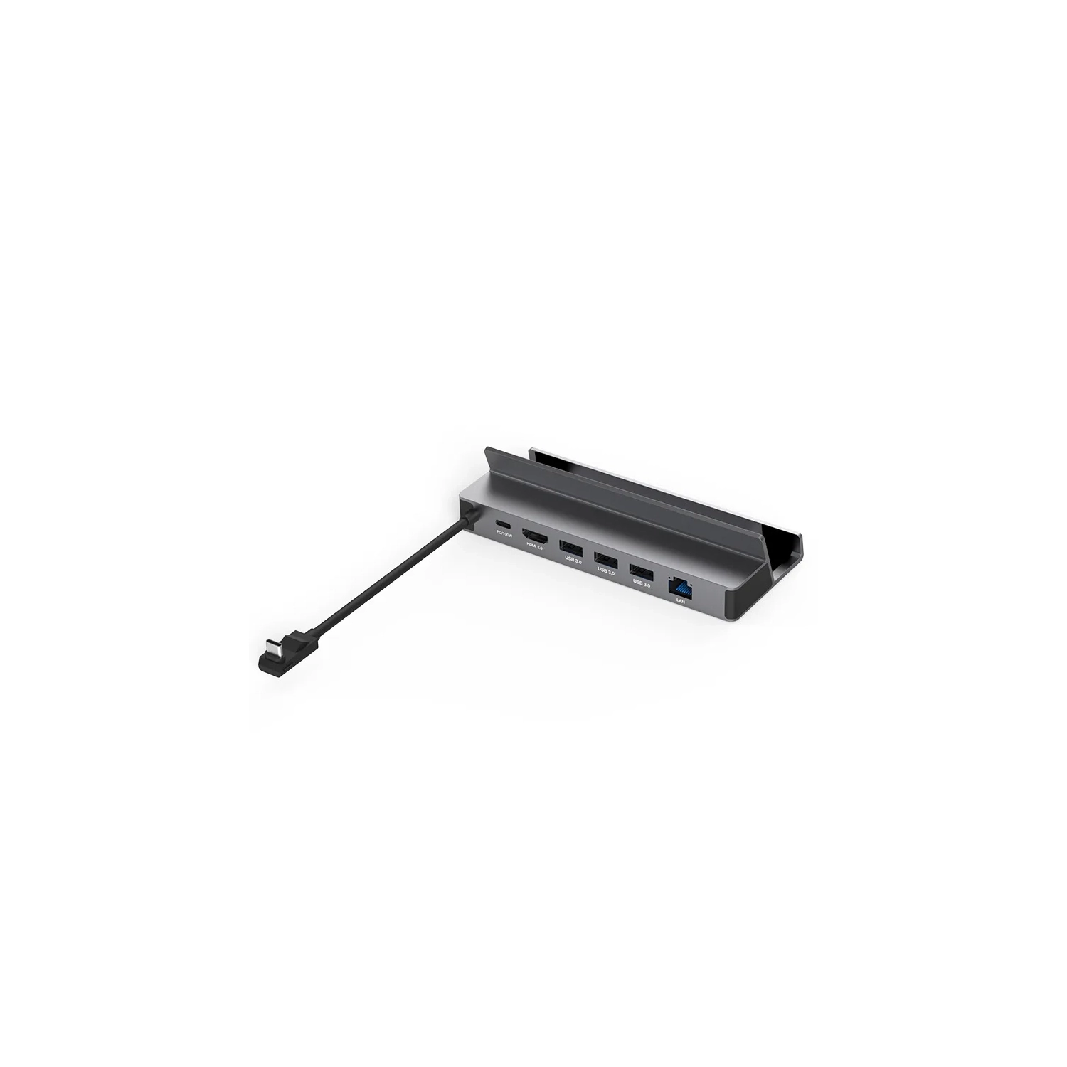 Accessoires de station d'accueil 6-en-1 compatibles avec ASUS ROG Alloy, Steam Deck Dock avec 3 ports USB-A 3,0, RJ45, adaptateur HUB