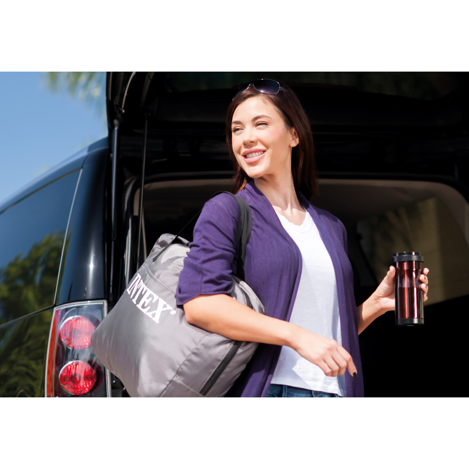 Intex Queen Premaire I Elevated Airbed with Fiber-Tech Rp