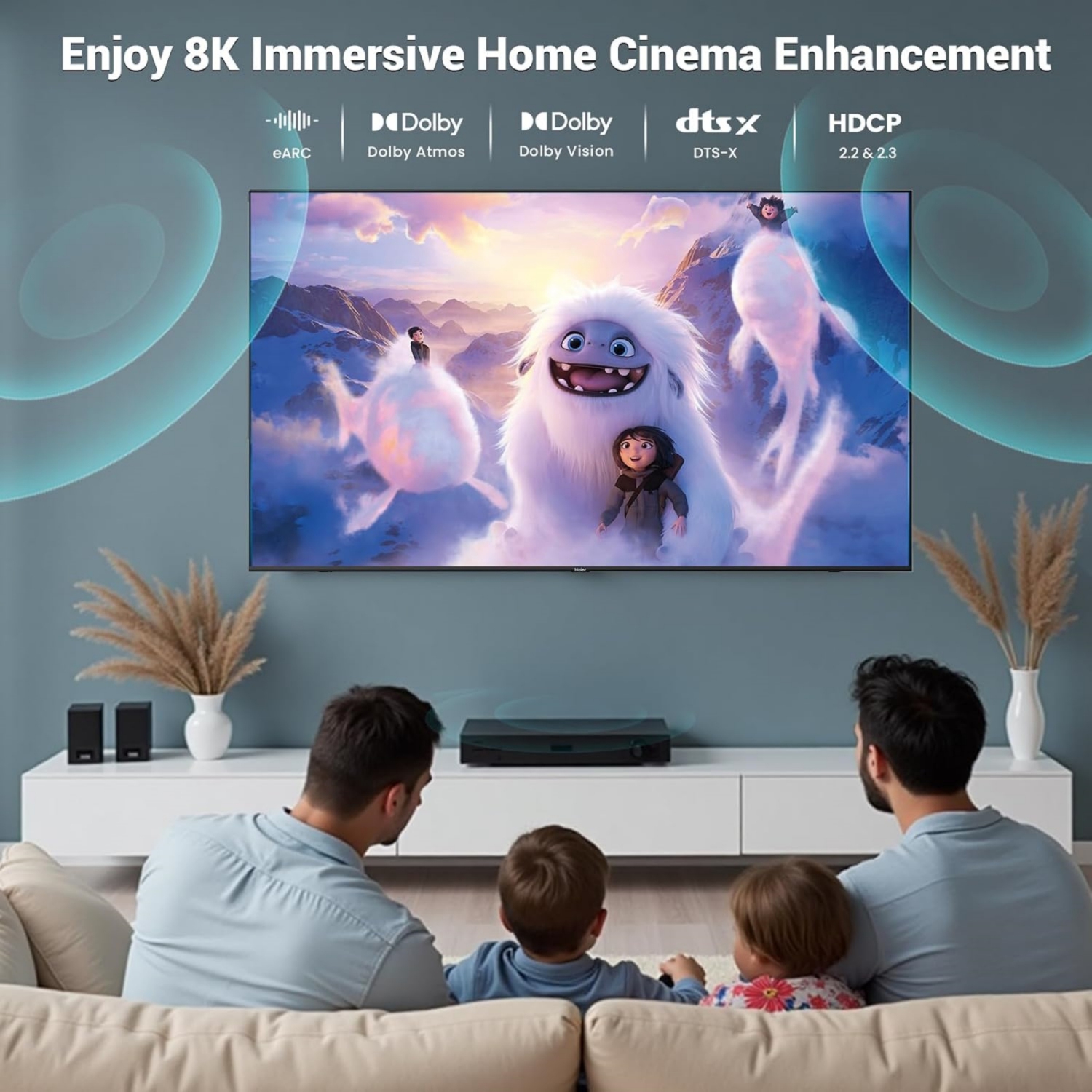 13FT/4M HDMI 2.1 Cable 48Gbps, 8K@60Hz 4K@120Hz 144Hz Ultra High Speed HDMI Gaming Braided Cord, eARC Compatible for HDTV/PS5 X-Box/SoundBar/Blu-ray