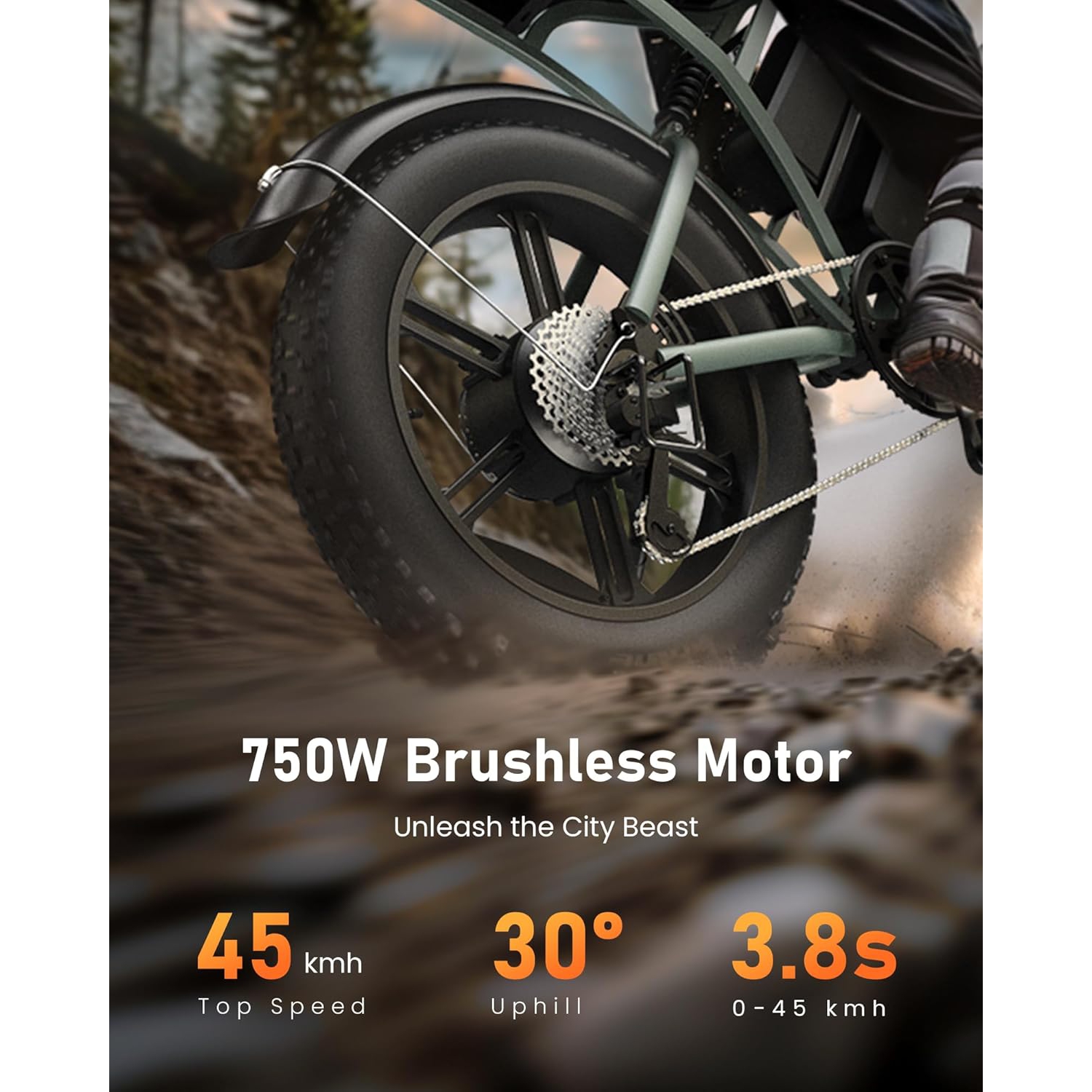 CYCROWN CycHunter Electric Bike for Adults - Black