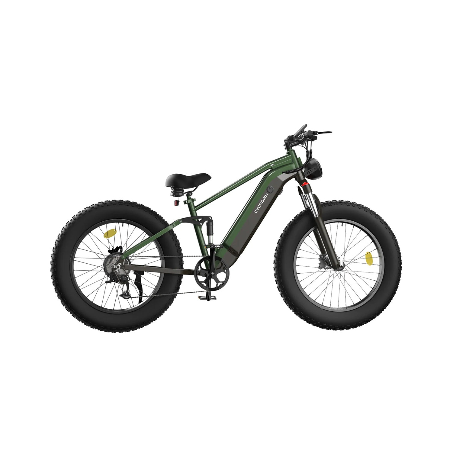 CYCROWN CycUltra Fat Tire Step Over Electric Bike - Jungle Green