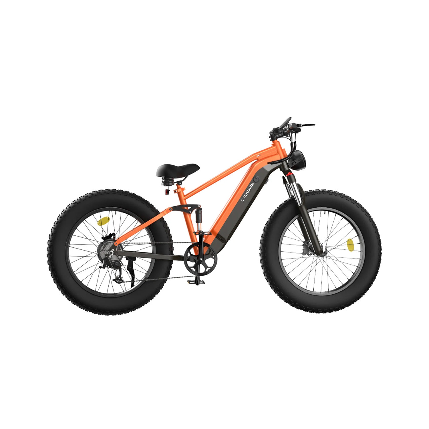 CYCROWN CycUltra Fat Tire Step Over Electric Bike - Papaya Orange