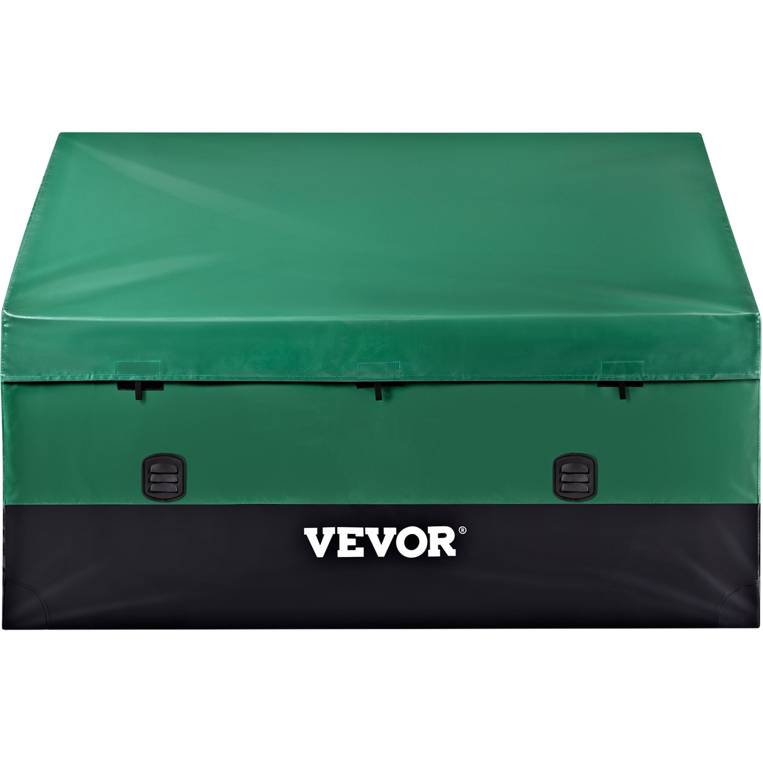 VEVOR 230 Gallon Outdoor Storage Box,Waterproof PE Tarpaulin Deck Box with Galvanized Frame, All-Weather Protection & Portable, for