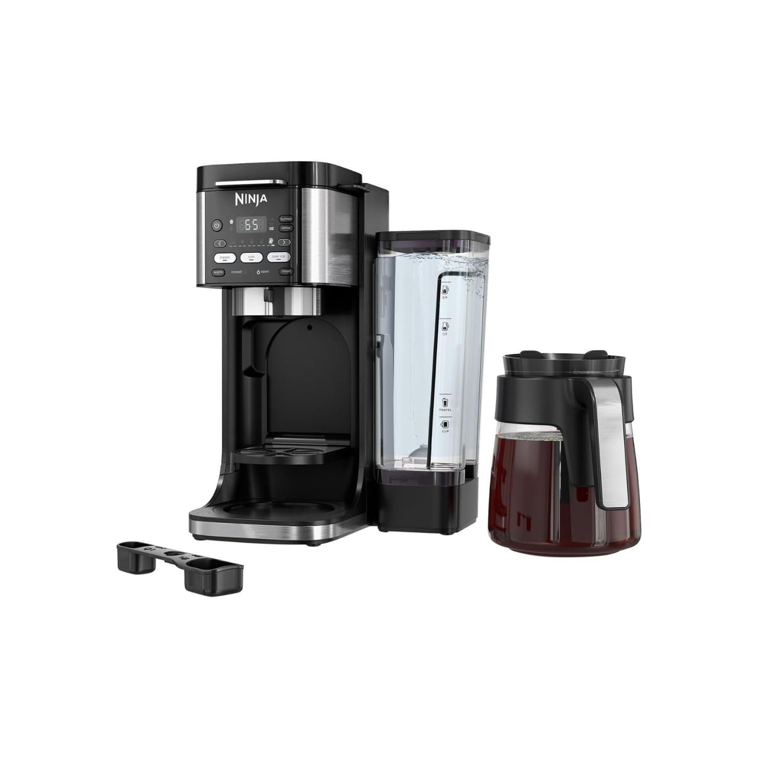 Refurbished - Ninja CFP105 DualBrew Hot & Iced Coffee Maker, Compatible with K-Cups & 14-Cup Drip Coffee Maker, Single-Serve, Black