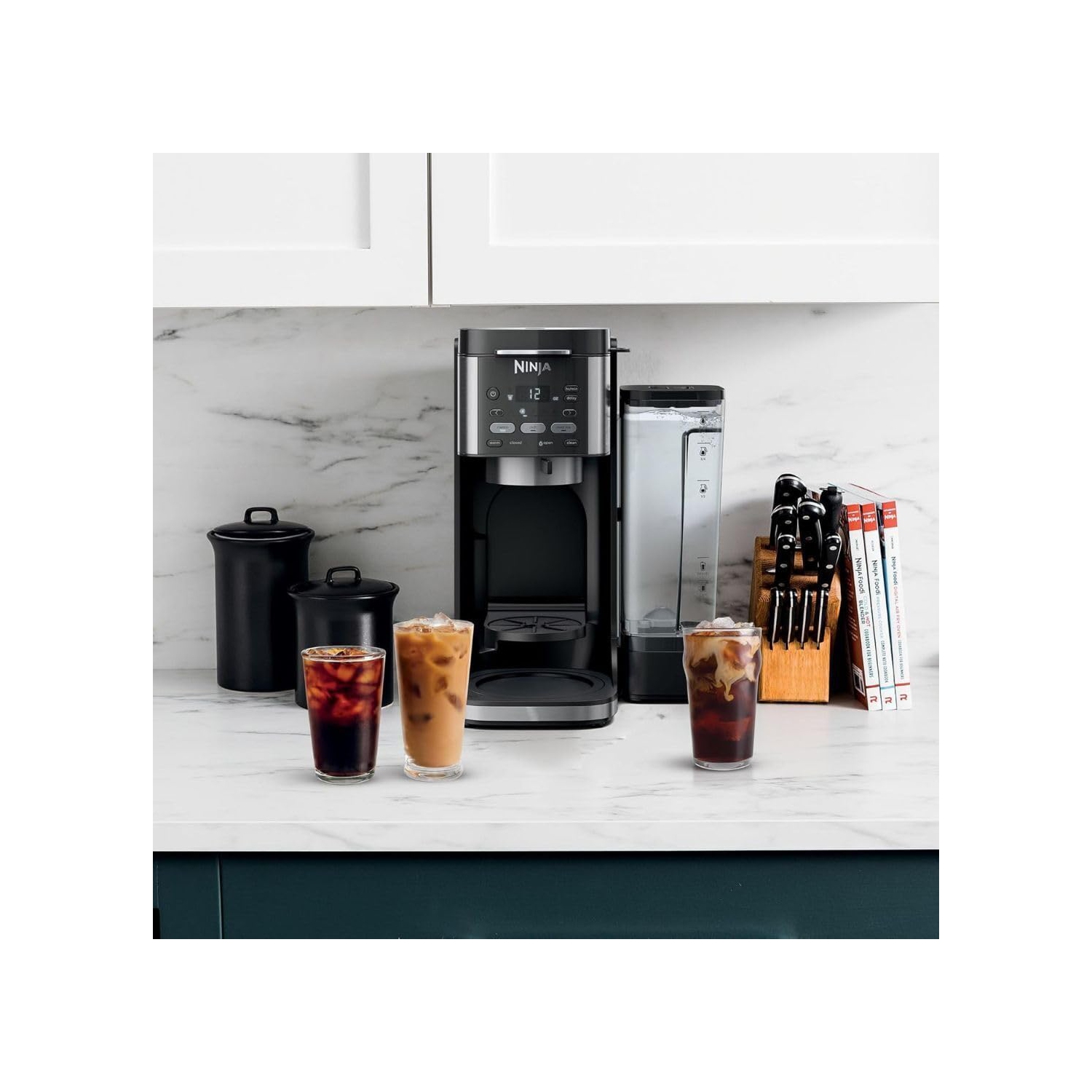Refurbished - Ninja CFP105 DualBrew Hot & Iced Coffee Maker, Compatible with K-Cups & 14-Cup Drip Coffee Maker, Single-Serve, Black