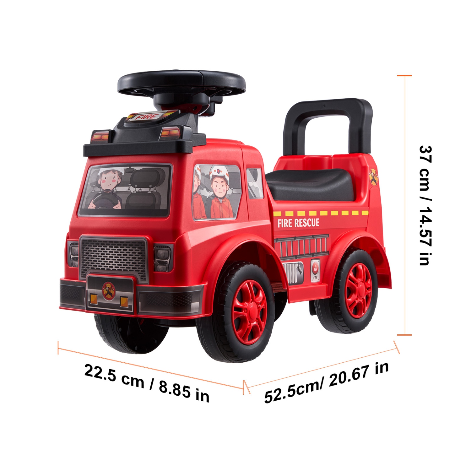 VEVOR Ride On Push Car for Toddlers, Ages 1-3,Ride Racer, Sit to Stand Toddler Ride On Toy, Classic Kids Ride On Car with Music Steering Wheel &