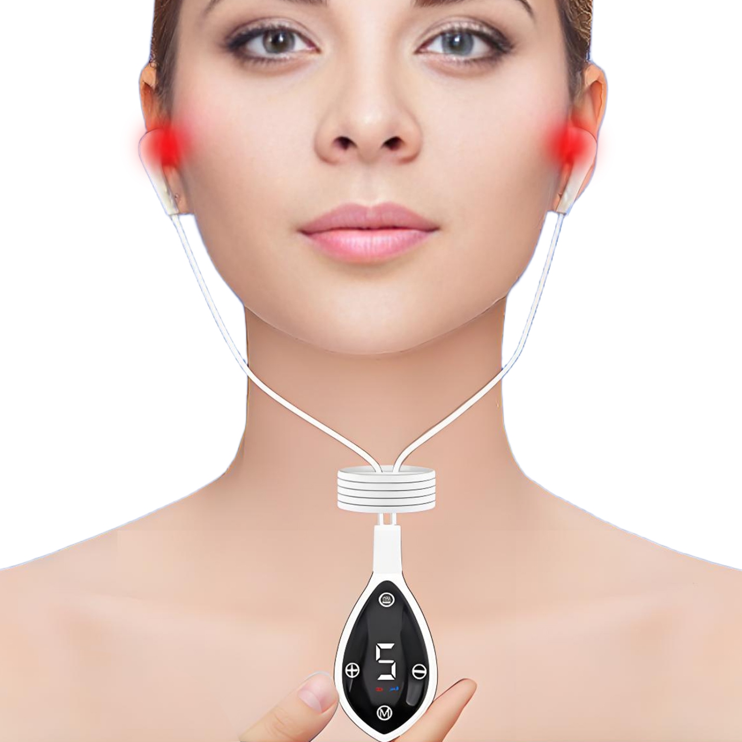 Infrared Ear Plugs for Tinnitus Red Light Lamp 650nm Tinnitus Earplugs with 5 Adjustable Modes, Red Light Therapy Tinniplug Headphones（Touch Screen)