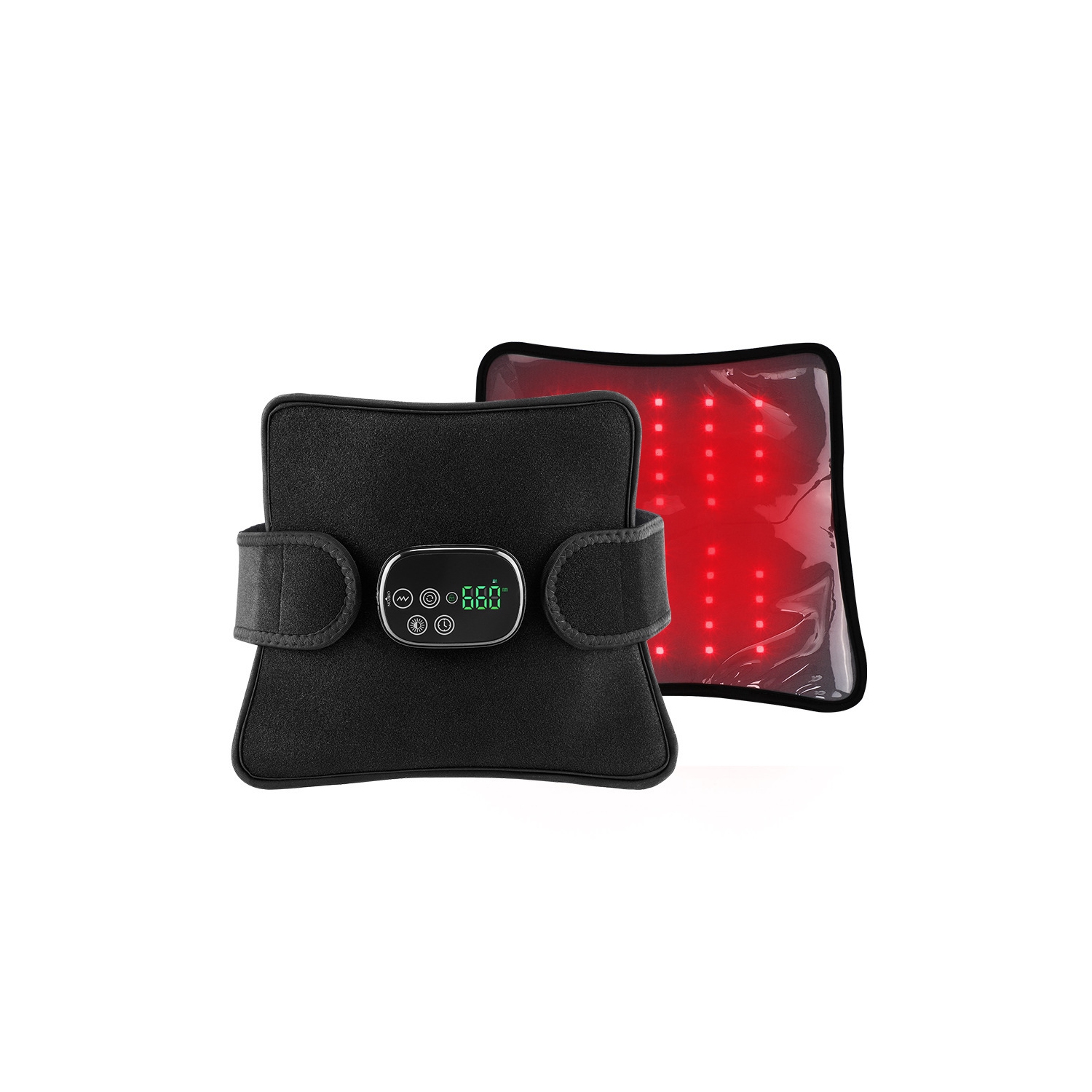 Cordless Infrared Red Light Massager Pad for Body, 3 Massage Levels, 3 Timer Setting, 46pcs Beads of 660nm & 850nm