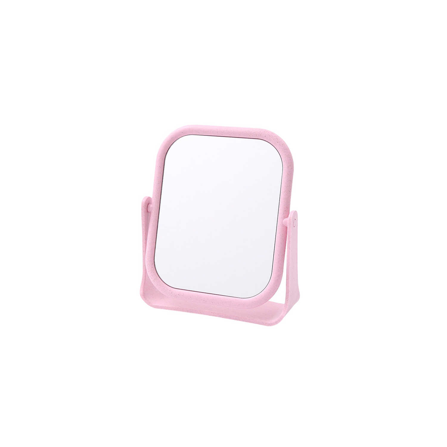 Miroir de maquillage, miroir rotatif double face, miroir rond de bureau, miroir portatif pliant simple, miroir de beauté personnel